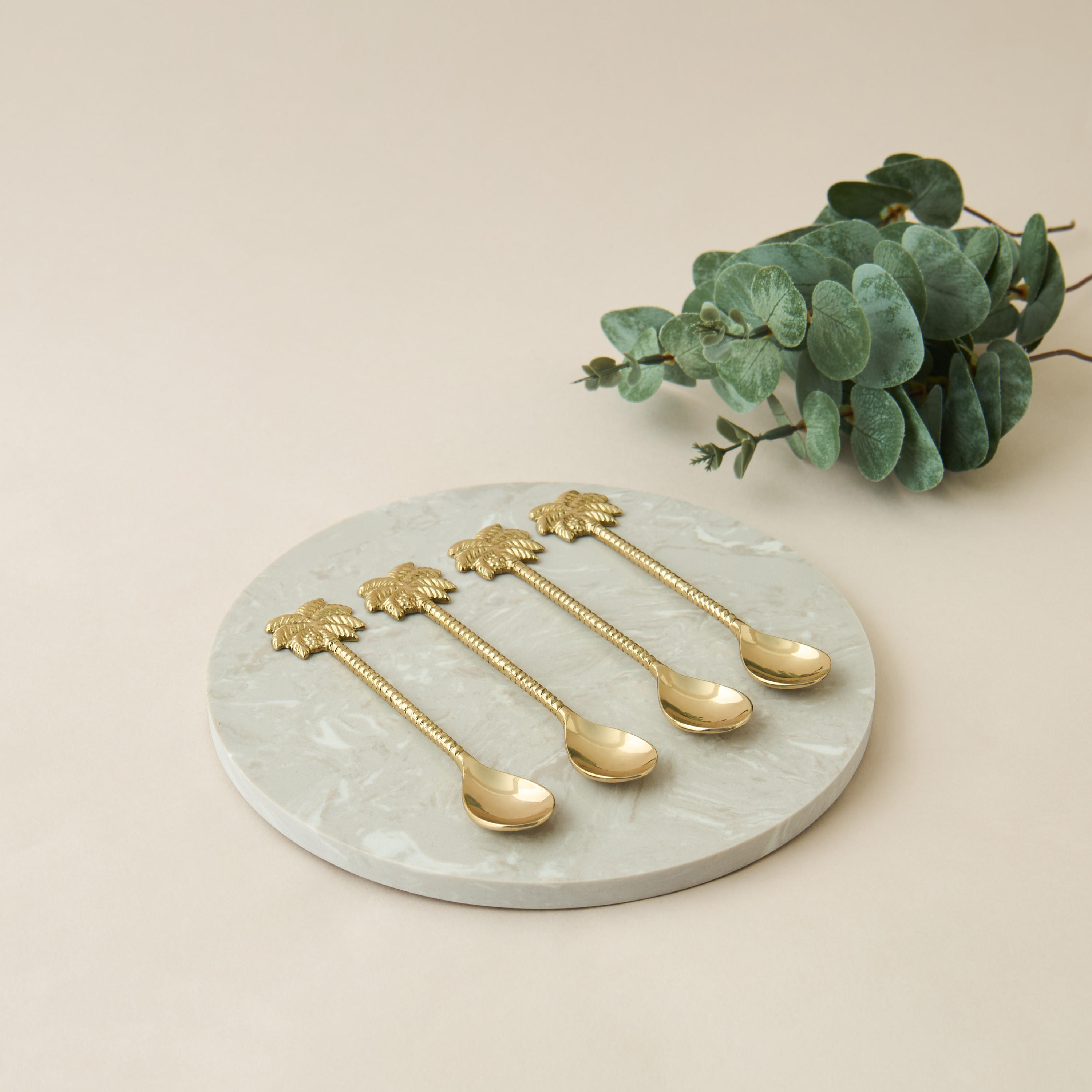 Palm Tree Shaped Spoon - Set of 4-household-dining-cutlery-cutlerysets-image-2
