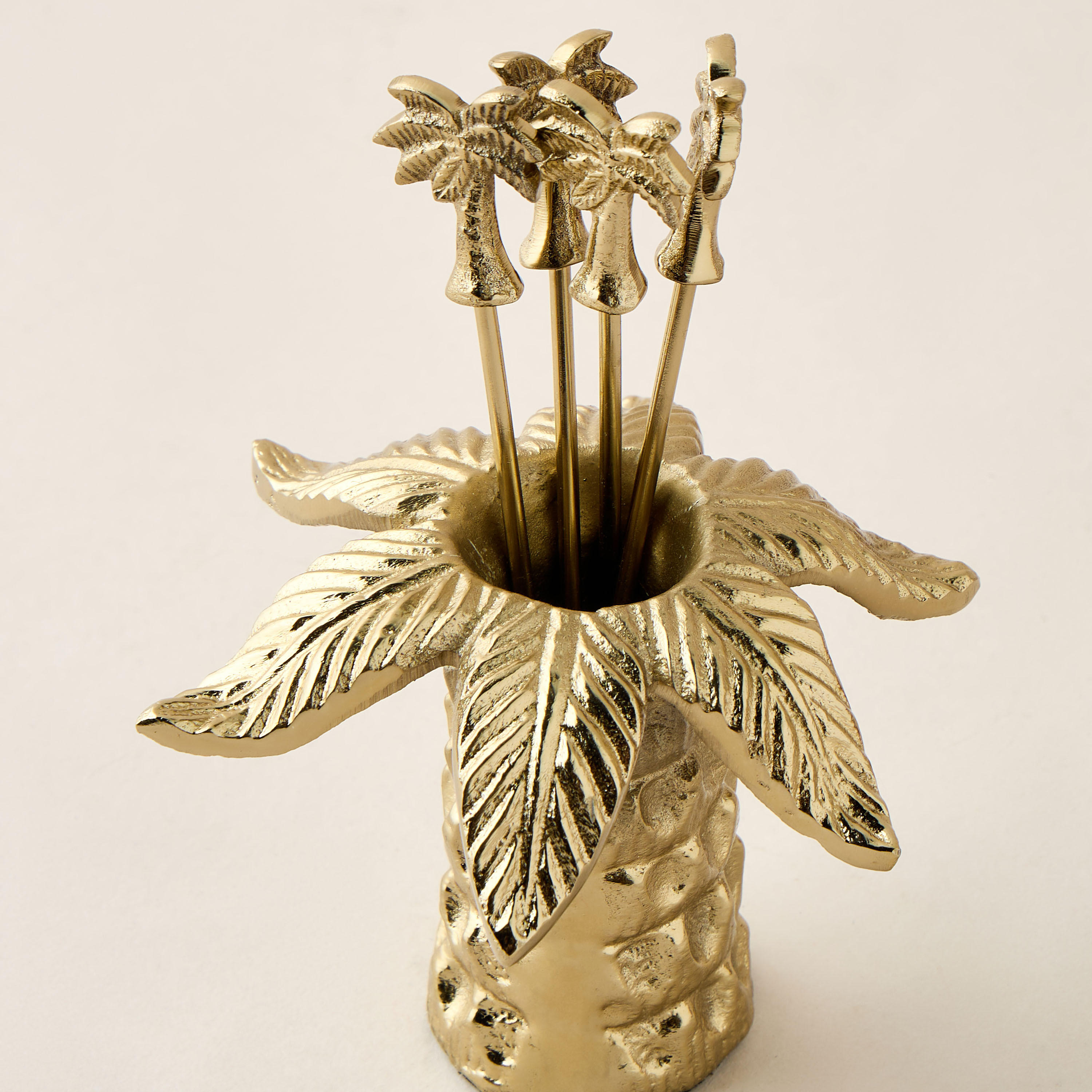 Palm Tree Shaped 4-Piece Pick Set with Holder-household-dining-cutlery-cutlerysets-image-4