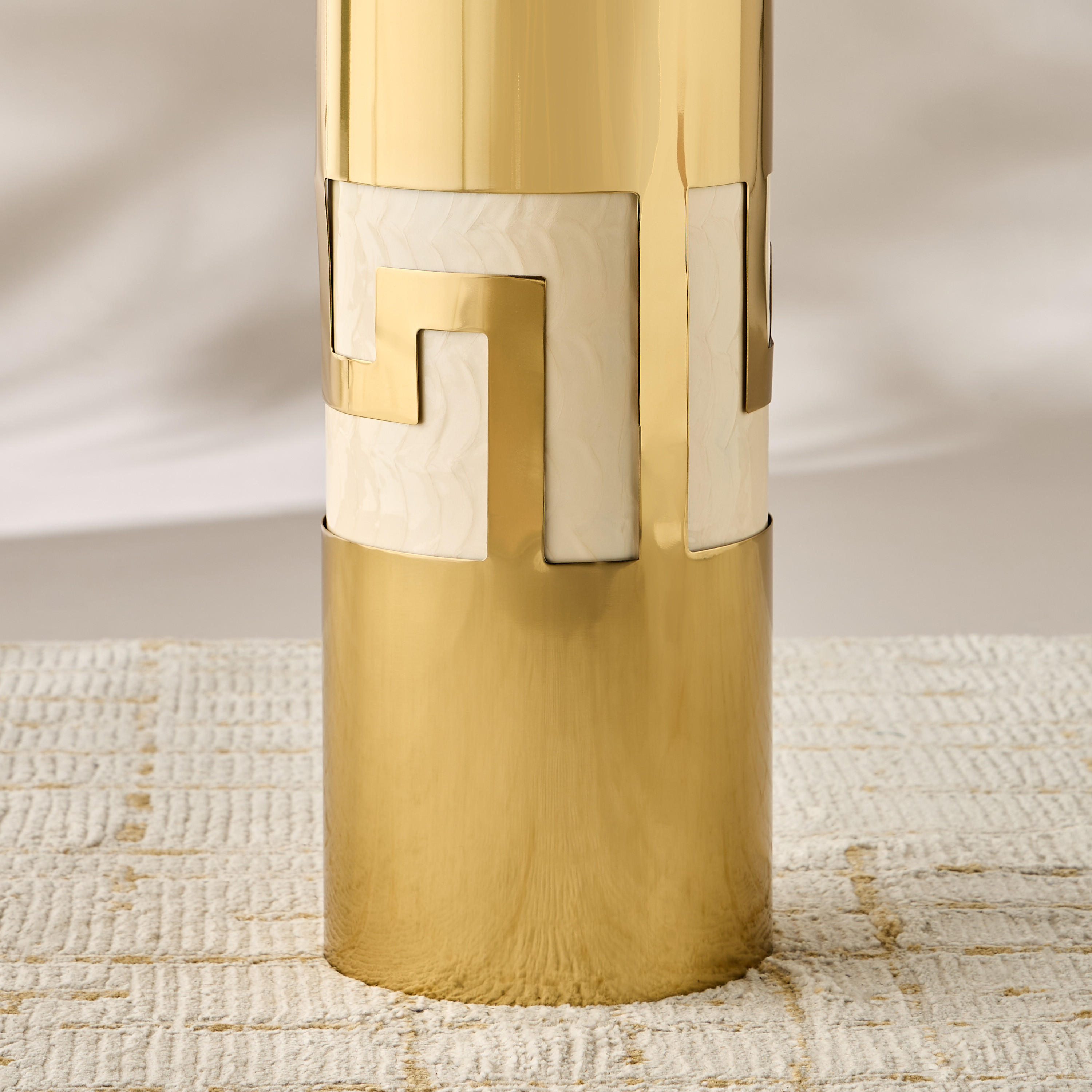 Gia Como Enamel Cutwork Accent Table - 55x45 cms-furniture-livingroom-sideandendtables-image-5