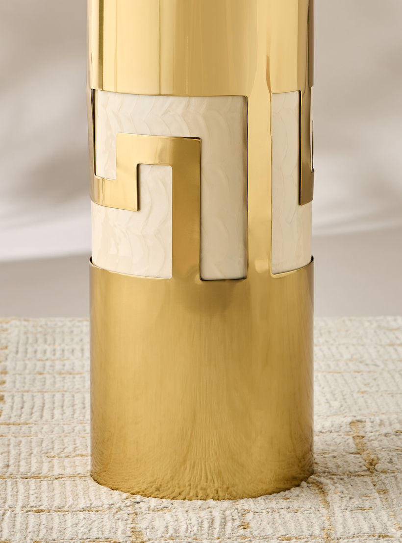 Gia Como Enamel Cutwork Accent Table - 55x45 cms-furniture-livingroom-sideandendtables-image-5