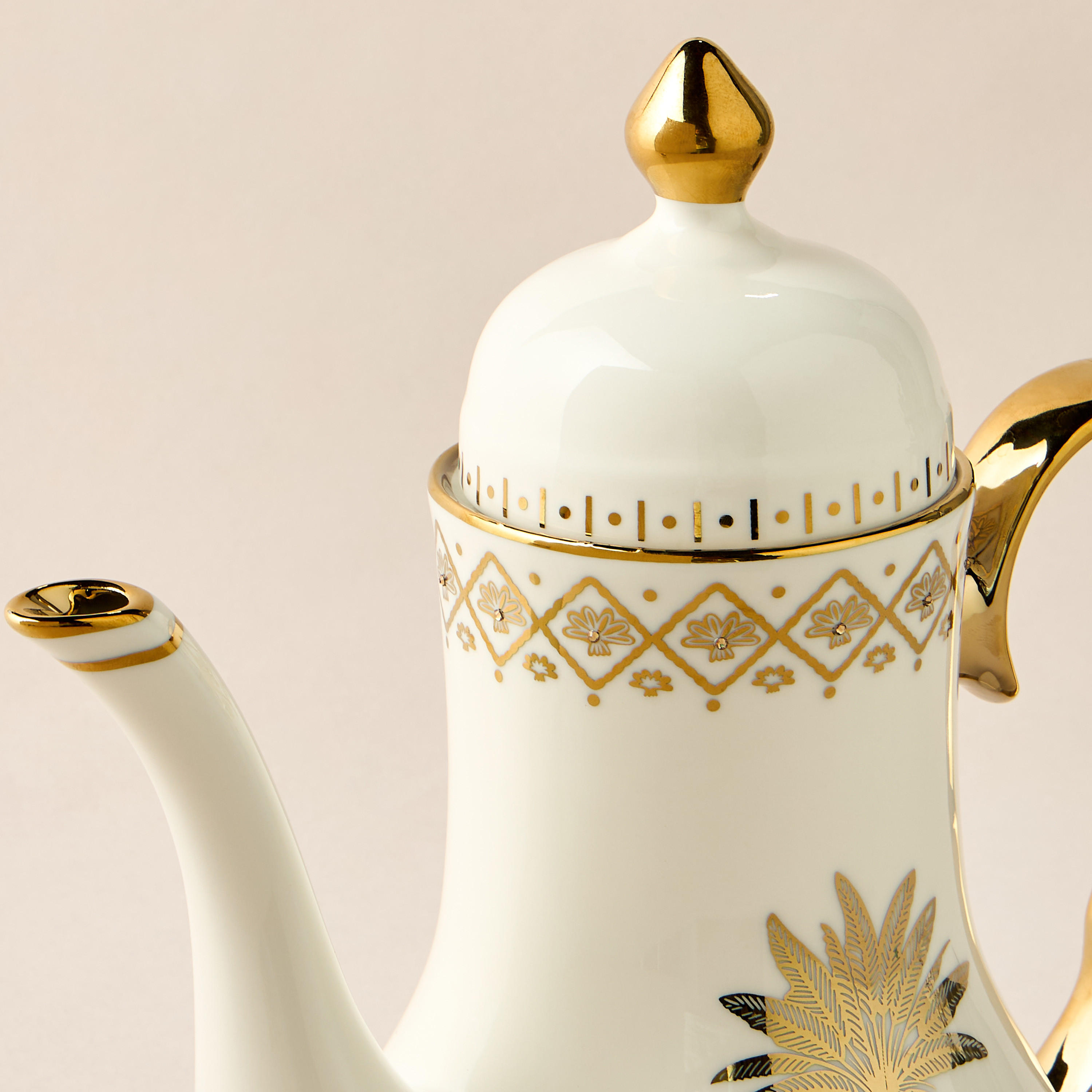 JOYYE collection adorned with Swarovski elements - Palm Tea Pot-household-dining-teaandcoffee-vacuumflaskscoffeeandteapots-image-4