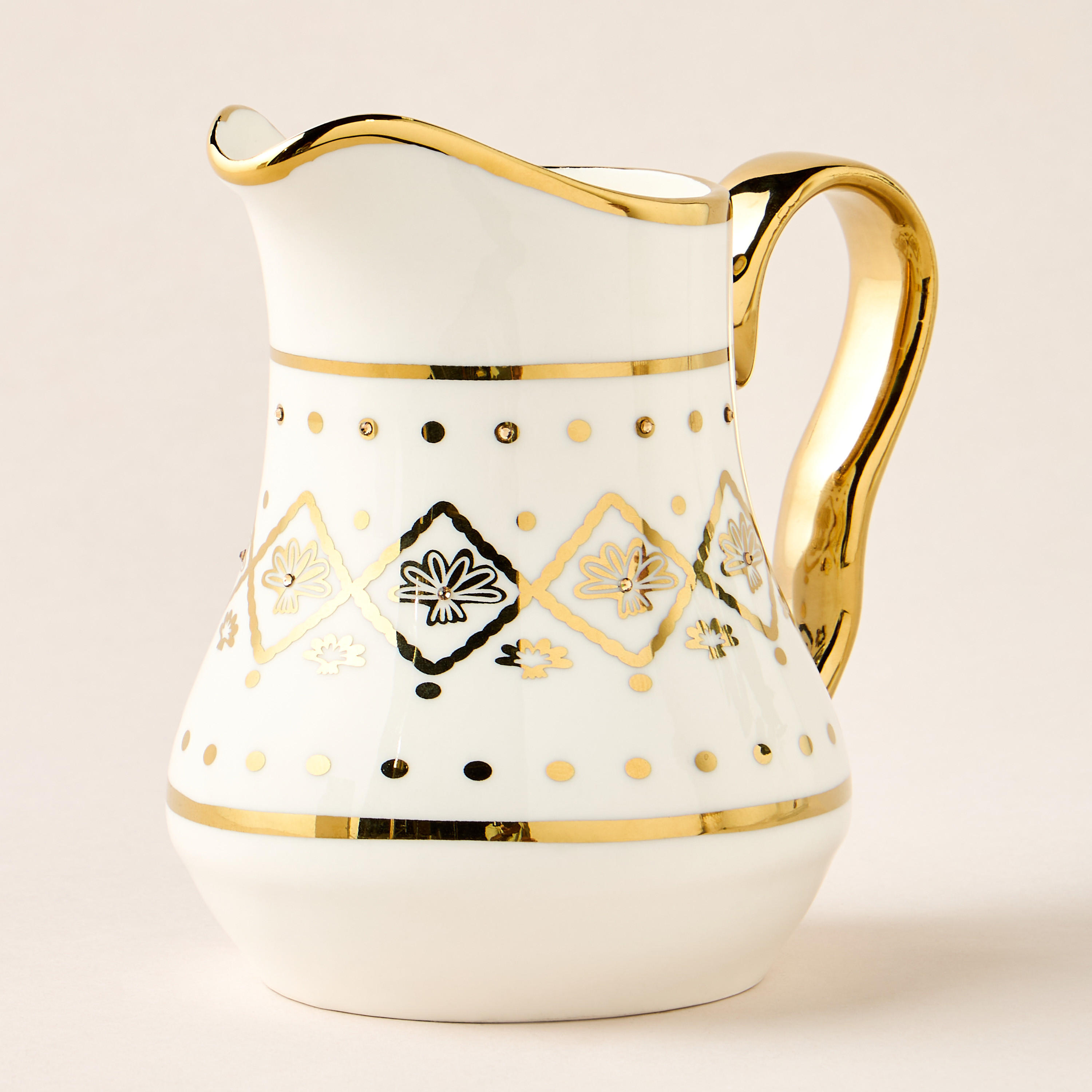 JOYYE collection adorned with Swarovski elements - Palm Milk Creamer-household-dining-teaandcoffee-teaandcoffeesets-image-2