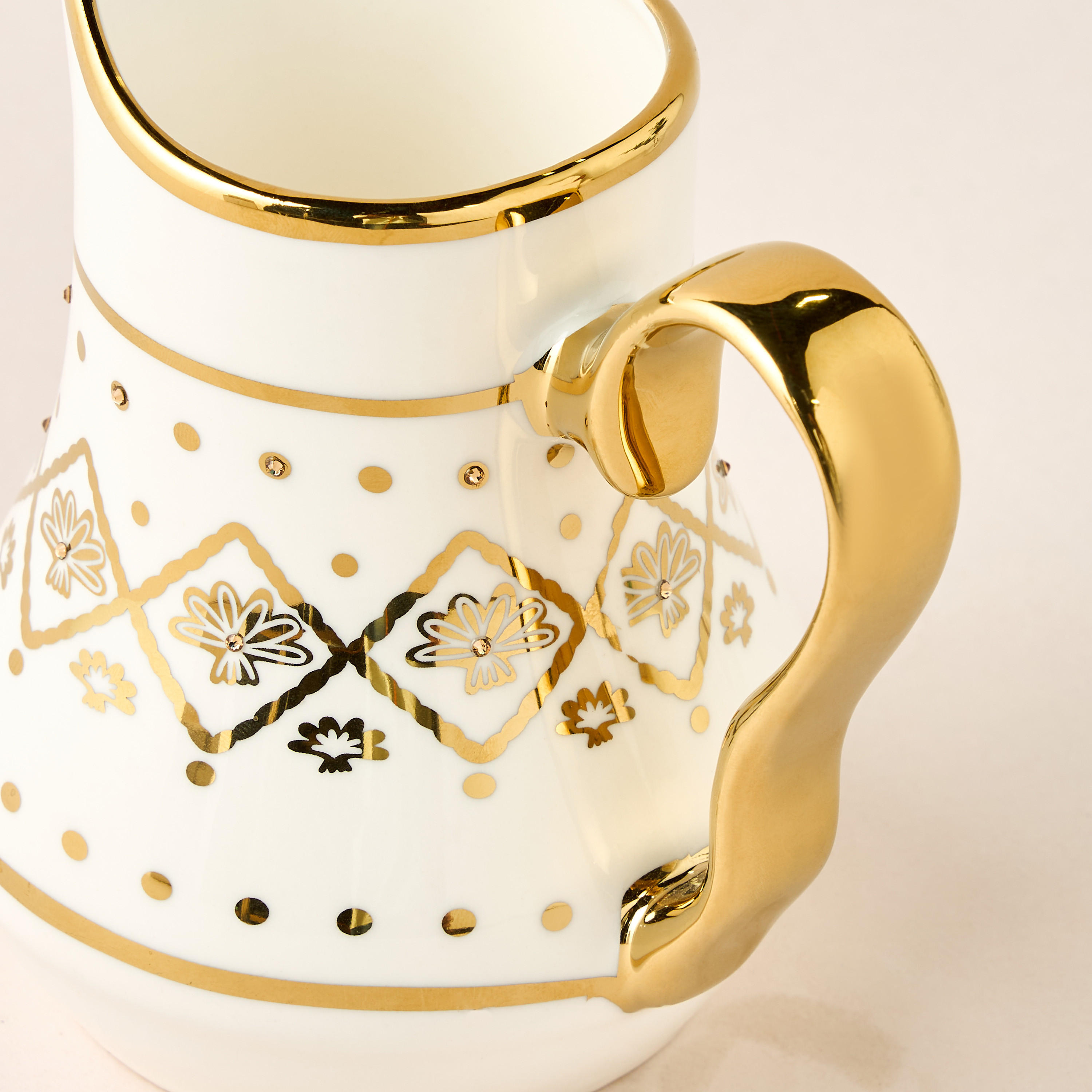 JOYYE collection adorned with Swarovski elements - Palm Milk Creamer-household-dining-teaandcoffee-teaandcoffeesets-image-4