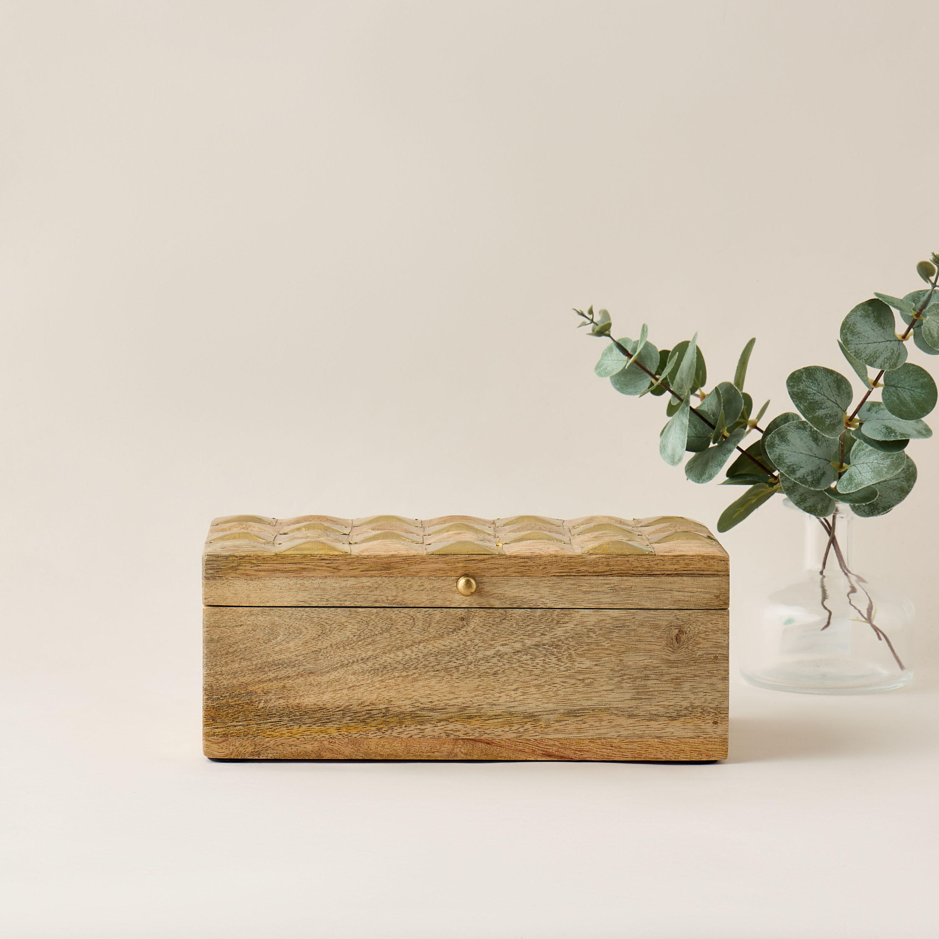 Decorative Wooden Box - 49x42 cms-household-decor-boxesandtrays-image-1