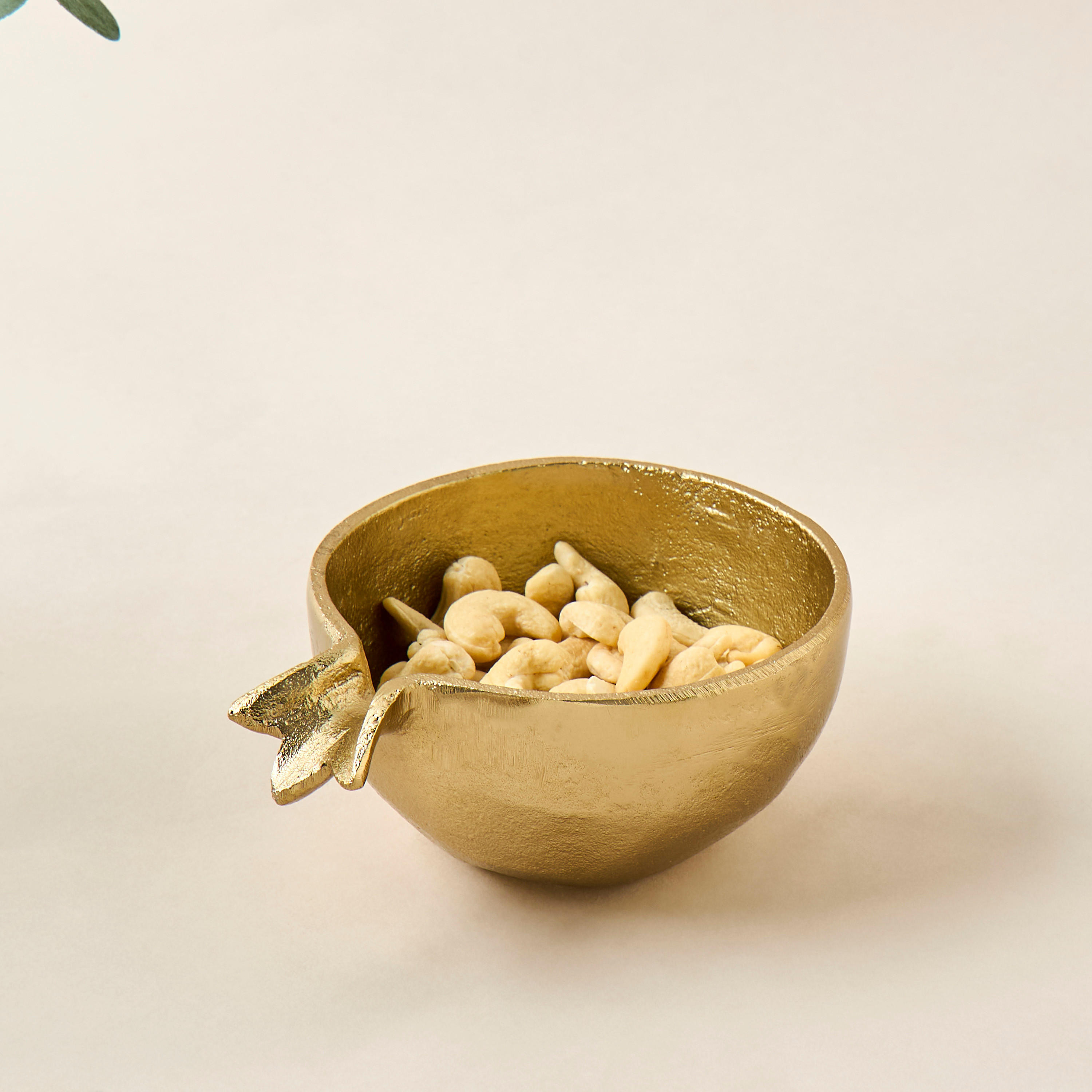Textured Pomegranate Shaped Decorative Bowl - 14x20 cms-household-decor-vasesandbowls-image-2