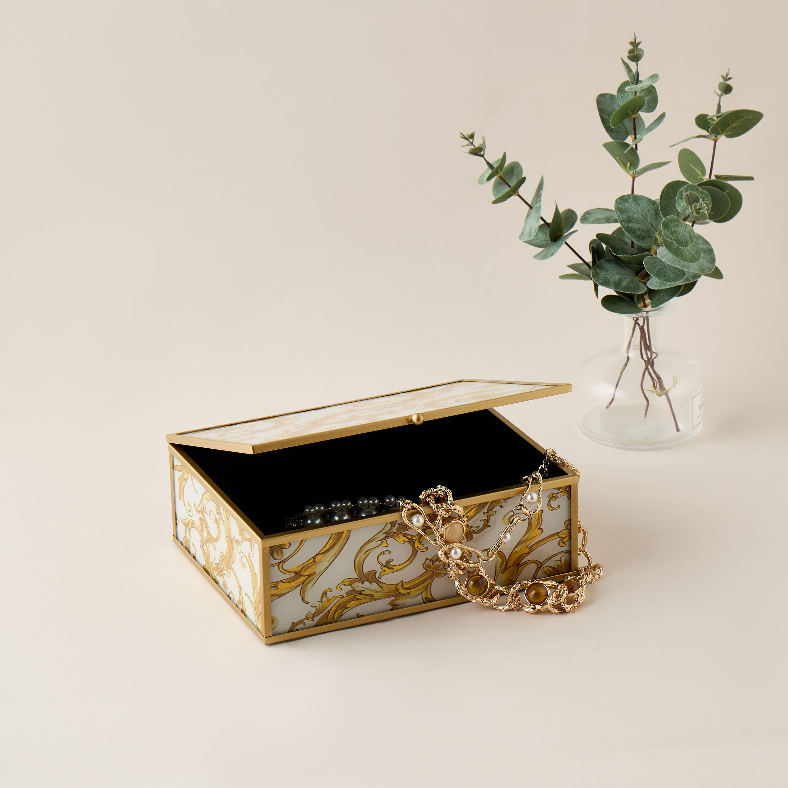 Gia Como Decorative Acrylic Box - 20x4 cms-household-decor-boxesandtrays-image-1