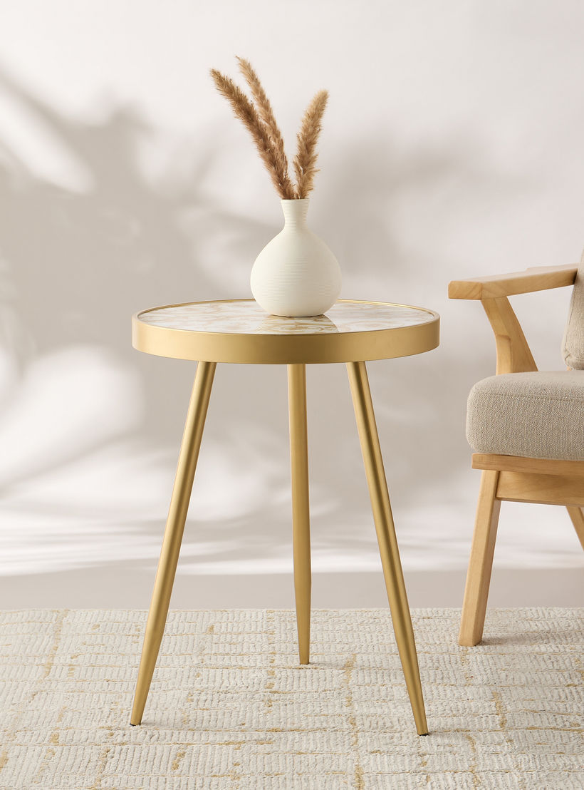 طاولة زينة بسطح زجاج بطبعات من جيا - 45x61x60 سم-furniture-livingroom-sideandendtables-image-2