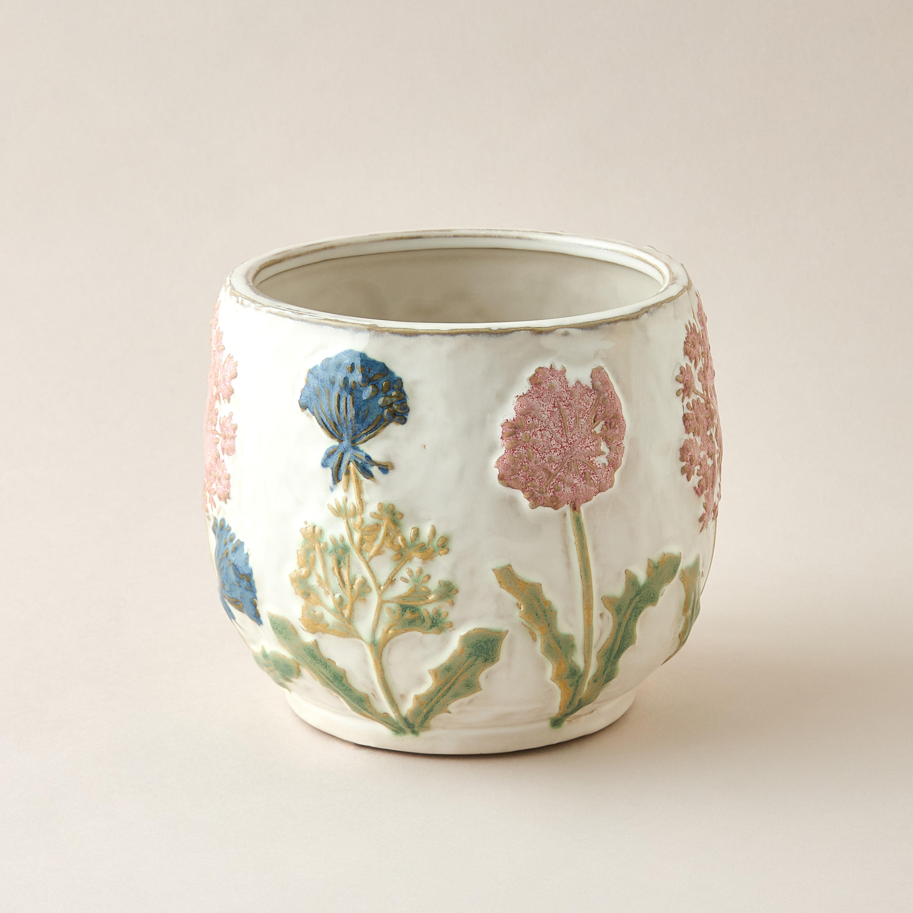 Decorative Ceramic Pot - 17x9 cms-household-decor-vasesandbowls-image-1