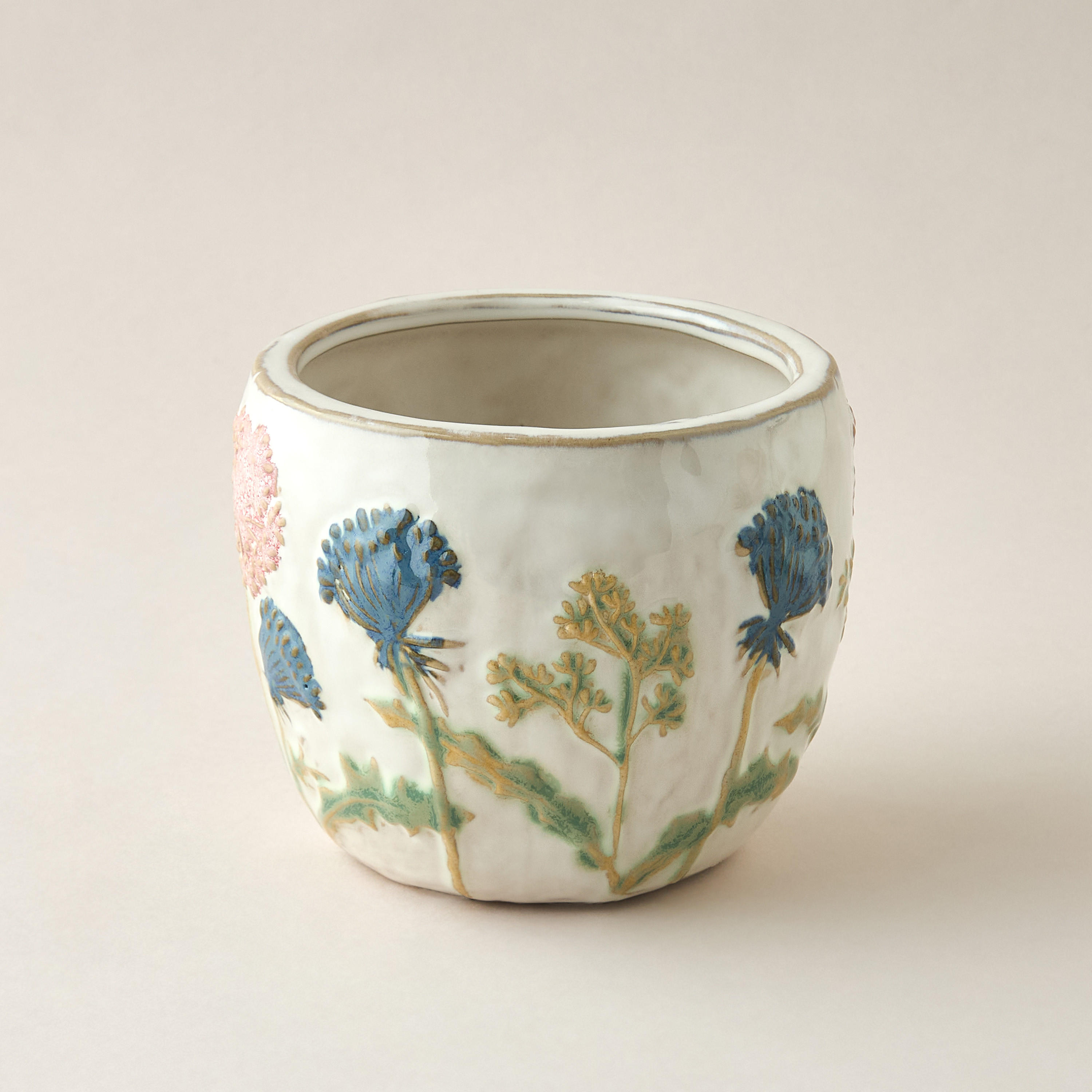 Decorative Ceramic Pot - 14x12 cms-household-decor-vasesandbowls-image-1