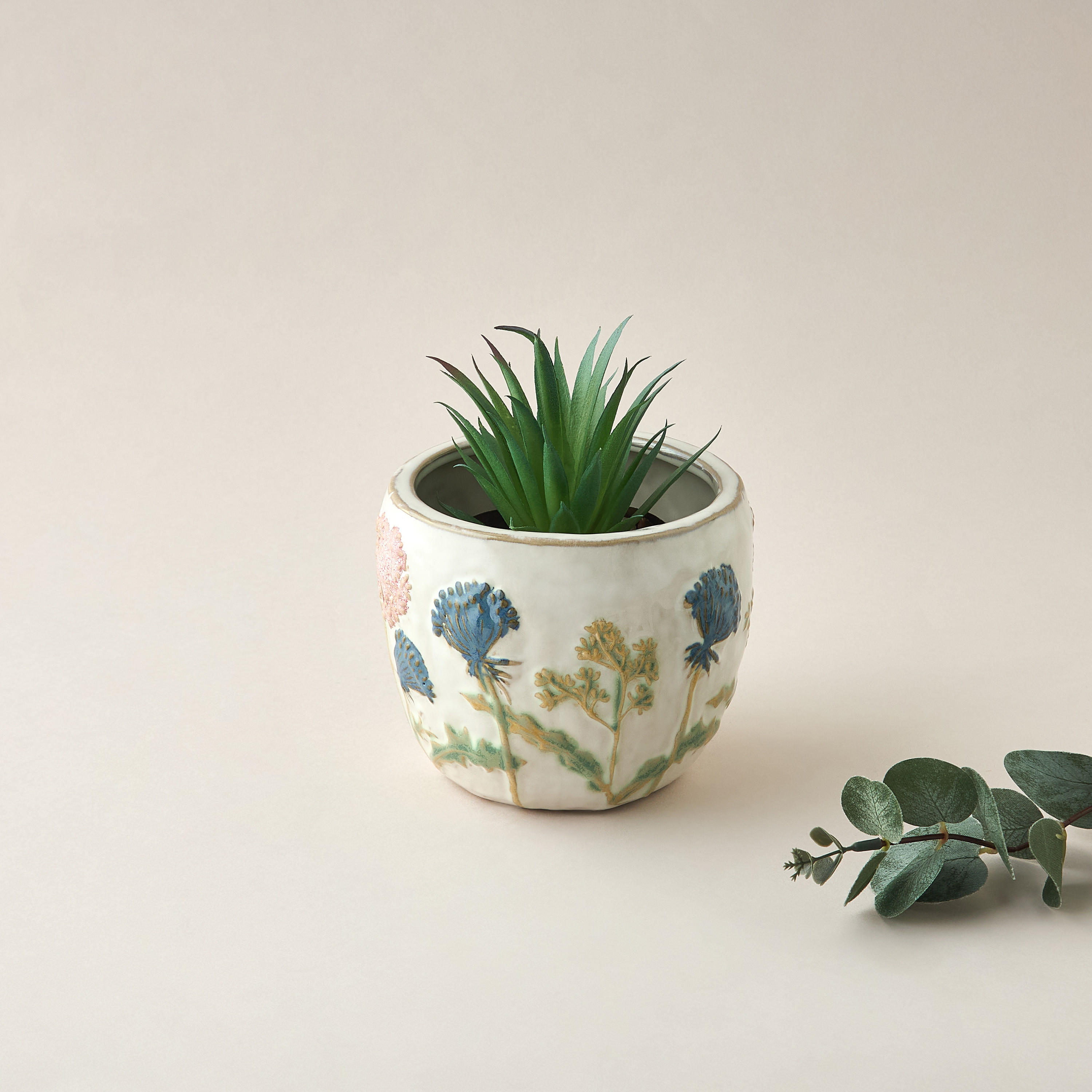 Decorative Ceramic Pot - 14x12 cms-household-decor-vasesandbowls-image-2