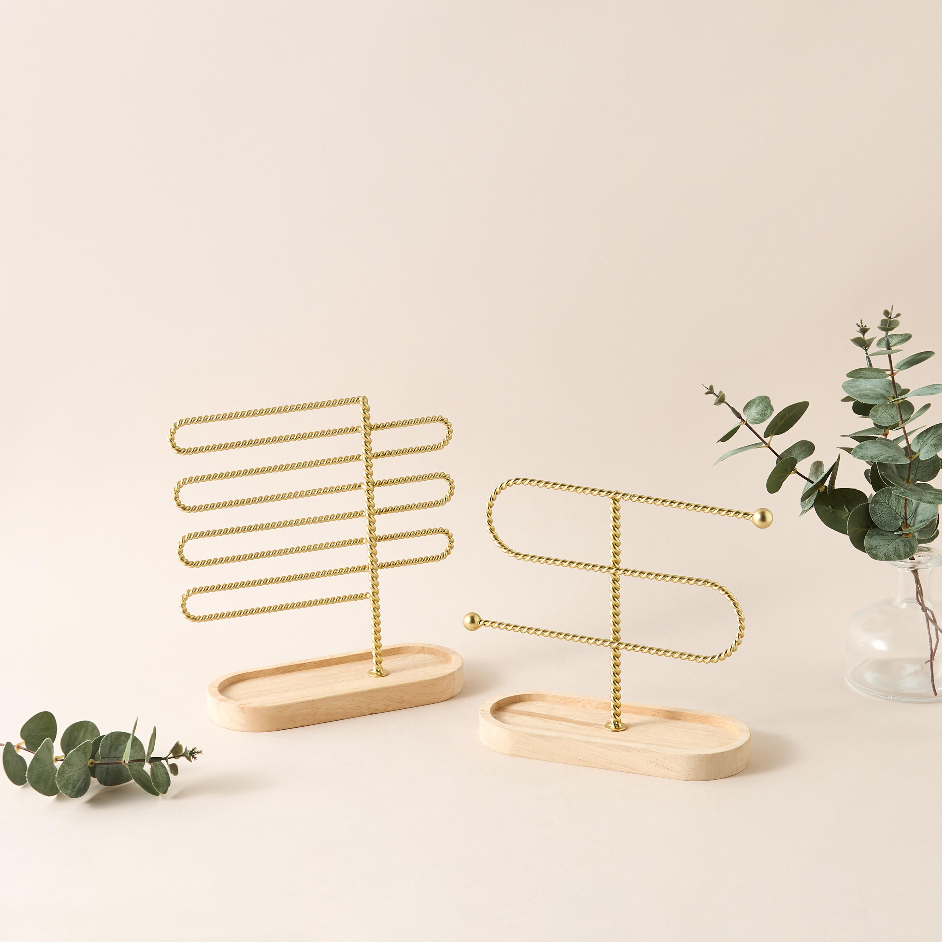 Metallic Twisted Detail Jewellery Stand-household-storage-jewelleryorganizing-jewelleryboxesandstands-image-4