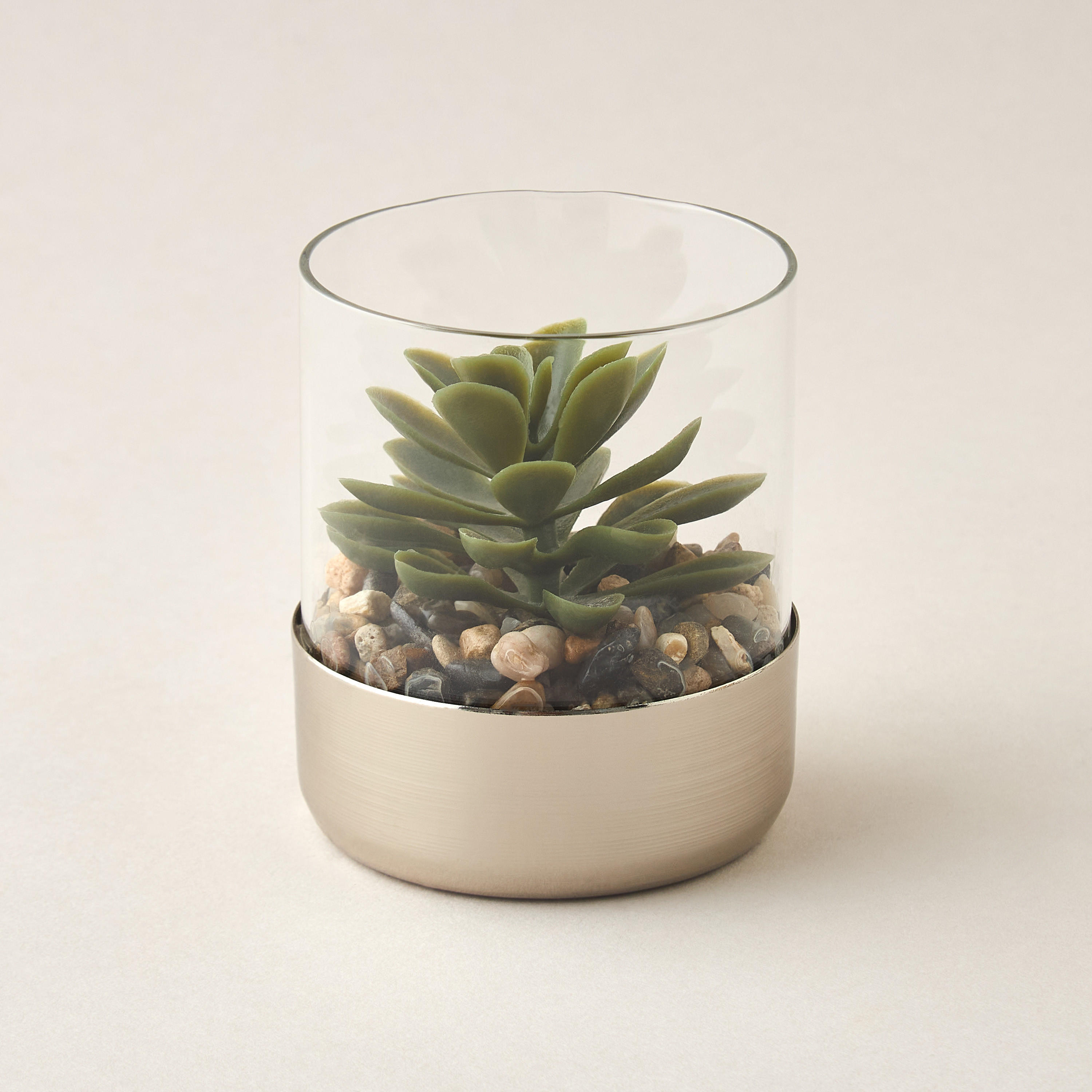 Decorative Plant with Pot - 8x9 cms-household-gardenandoutdoor-artificialplants-succulents-image-1