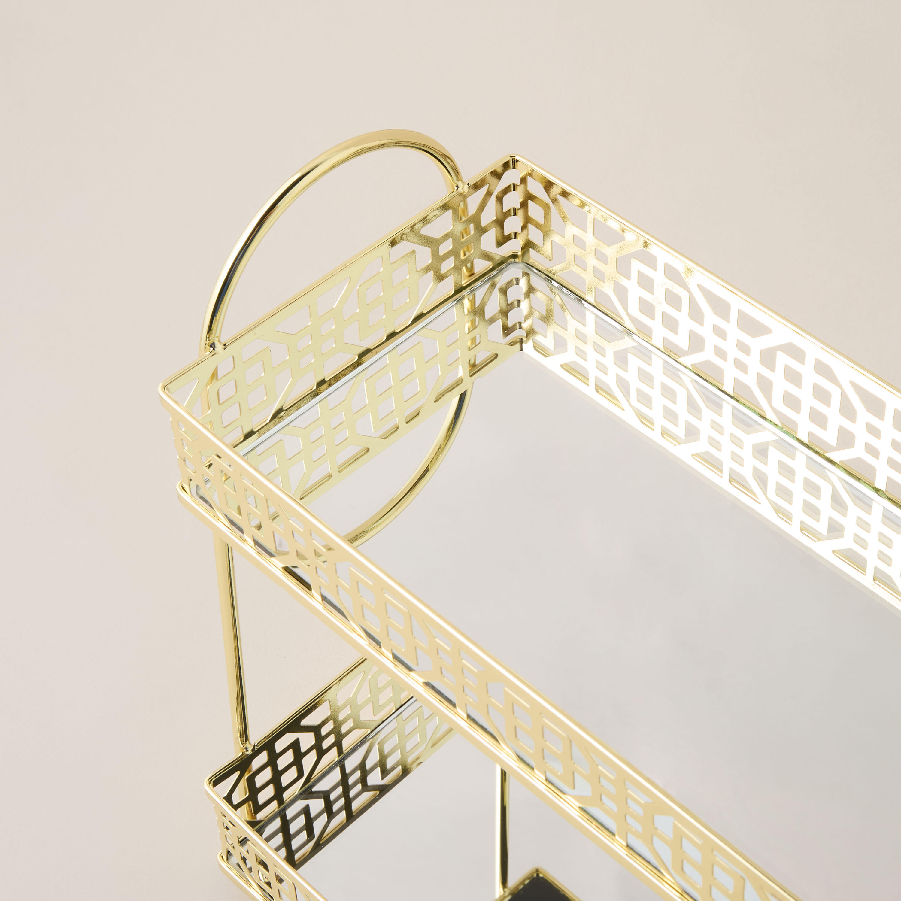 Metallic 2-Tier Bath Storage Shelf-household-bathandlaundry-bathroomorganizing-bathroomracksandtrolleys-image-3
