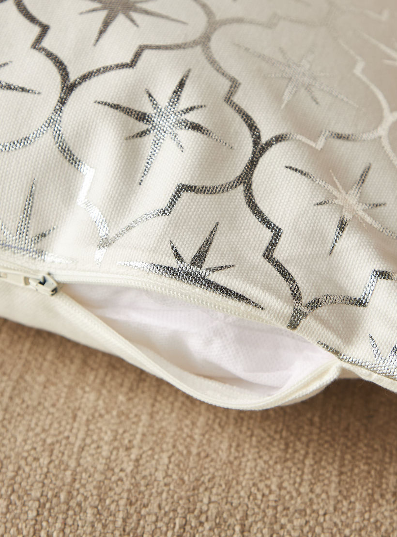 Star Print 2-Piece Filled Cushion Set - 45x45 cms-household-cushionsandthrows-filledcushions-decorativecushions-image-4