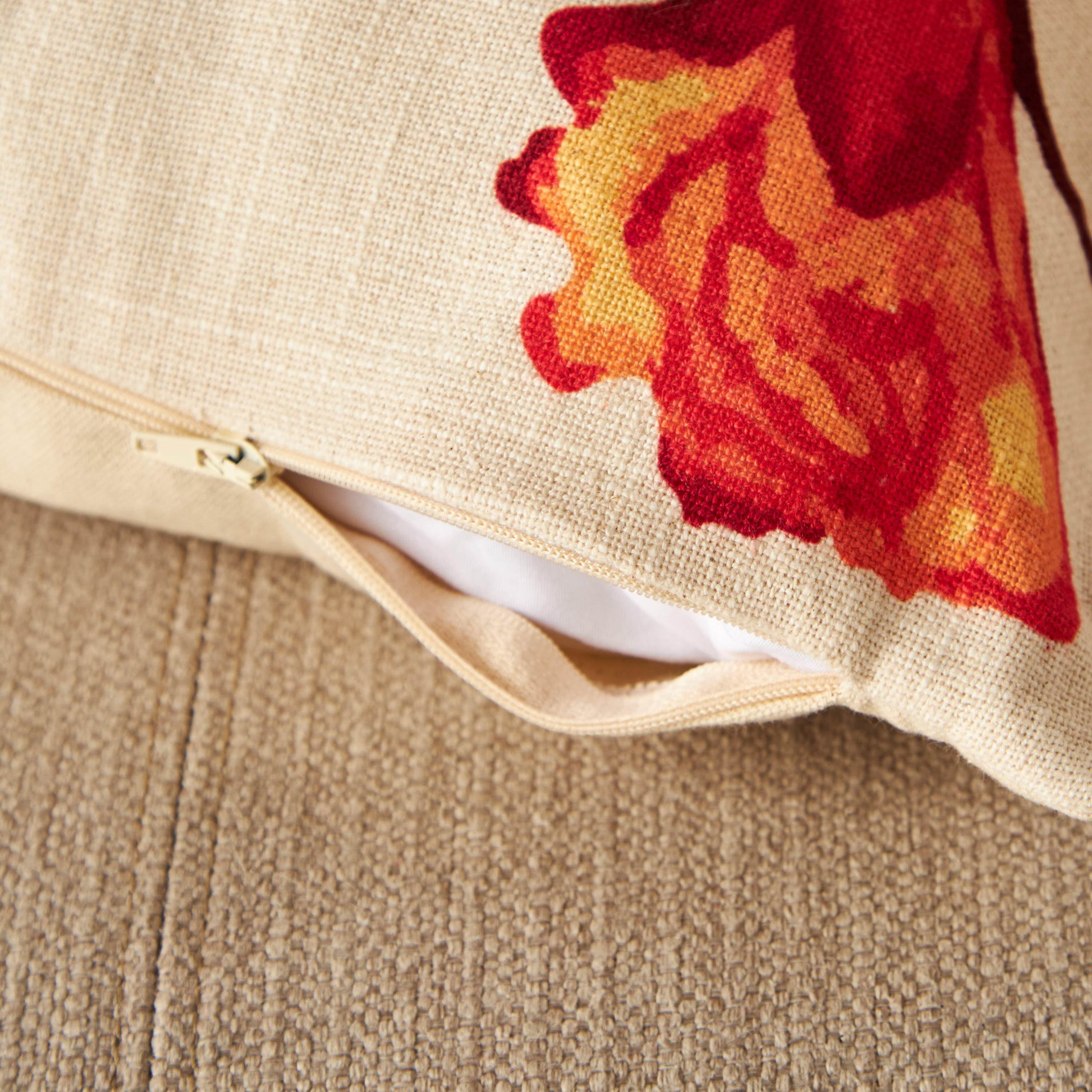Pomegranate Print 2-Piece Filled Cushion Set - 45x45 cms-household-cushionsandthrows-filledcushions-decorativecushions-image-4