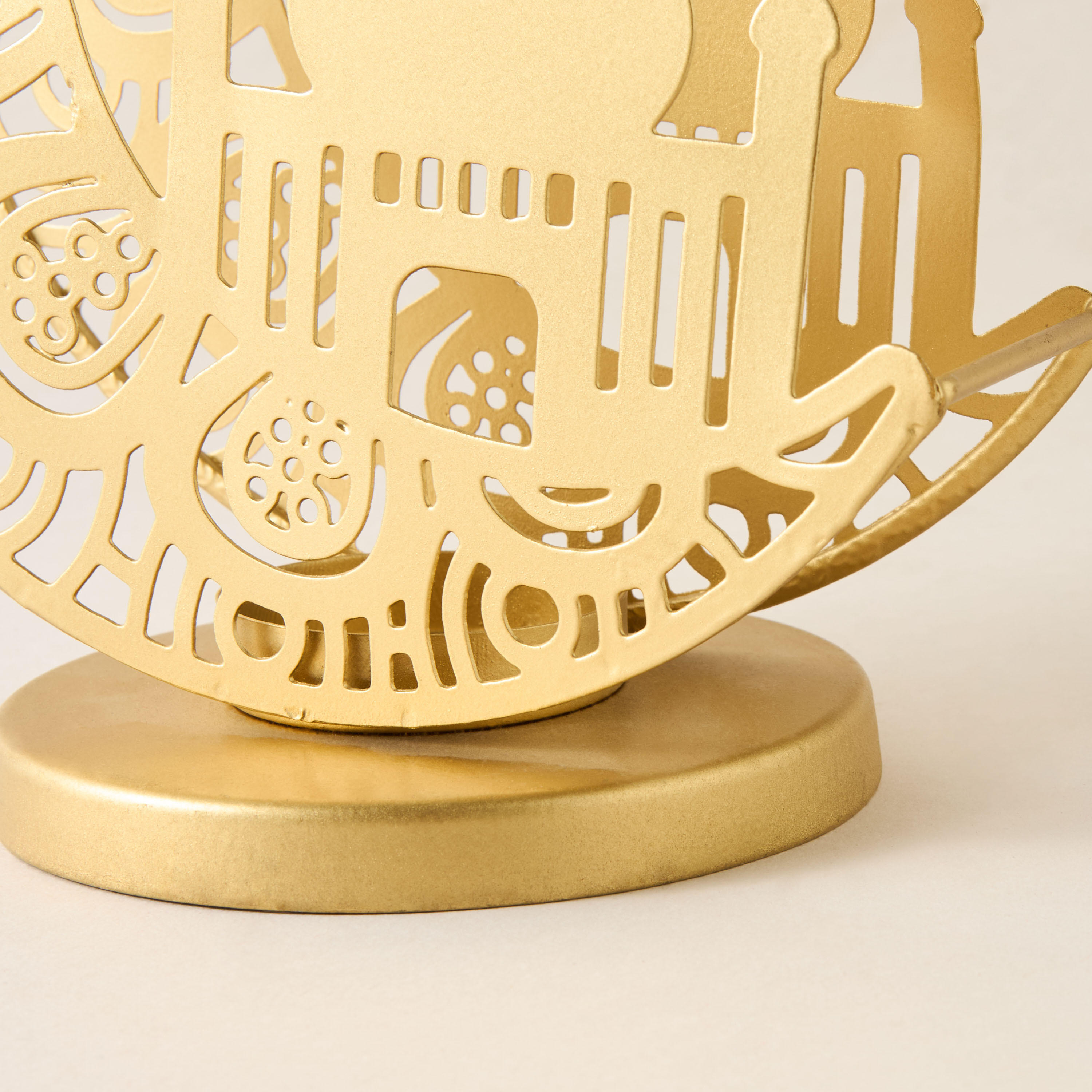 Decorative Crescent Accent Tealight Holder - 18x23 cms-household-decor-candleholdersandlanterns-image-4