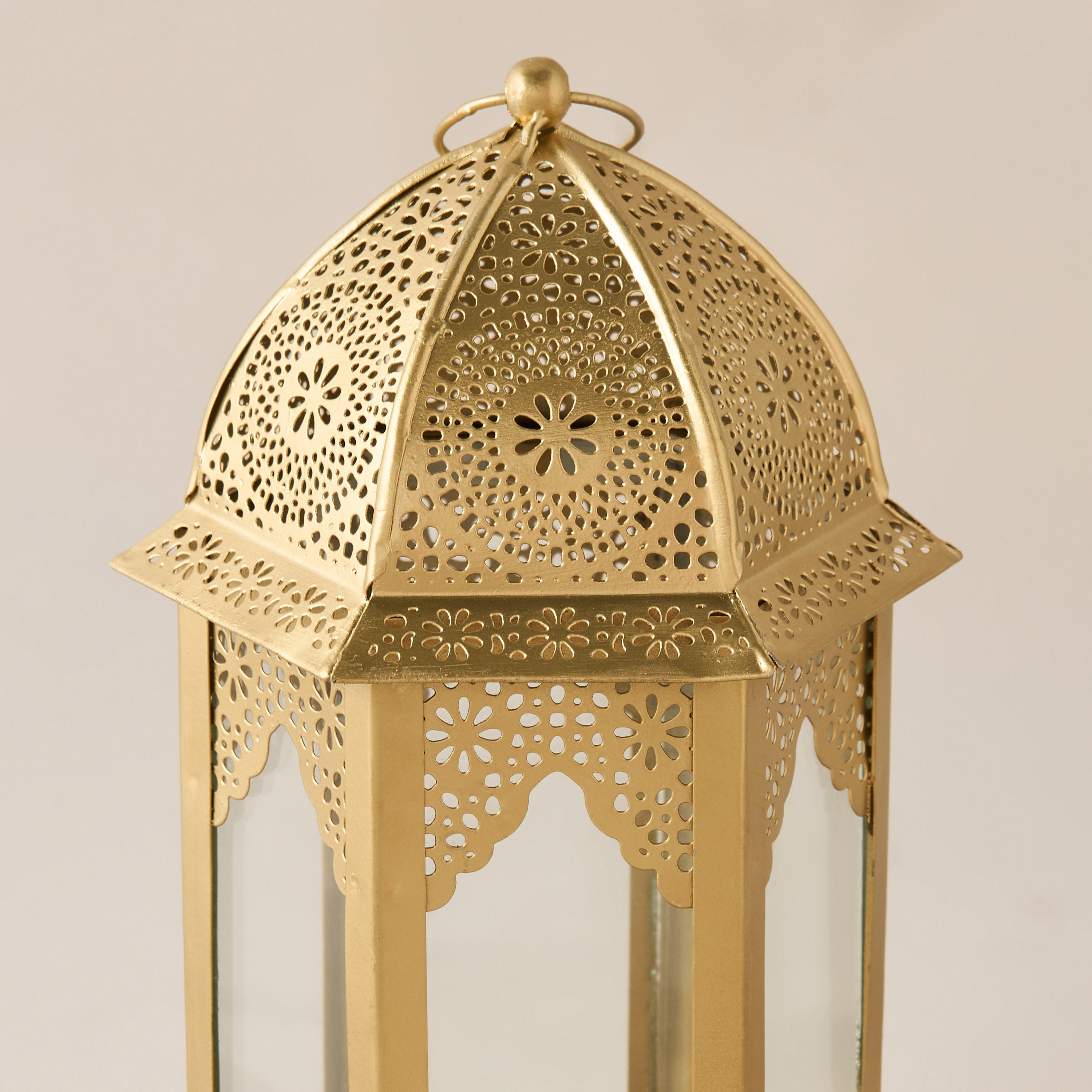 Metallic Filigree Tealight Lantern-household-decor-candleholdersandlanterns-image-3