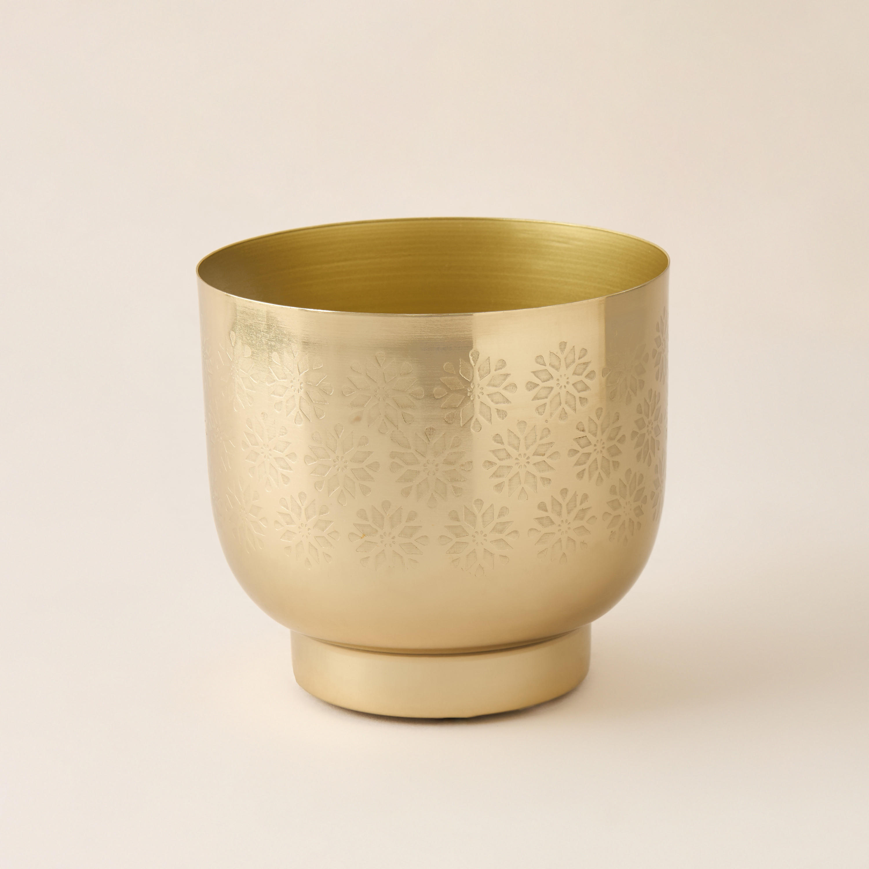Textured Metallic Planter - 17x25 cms-household-gardenandoutdoor-potsandplanters-image-1