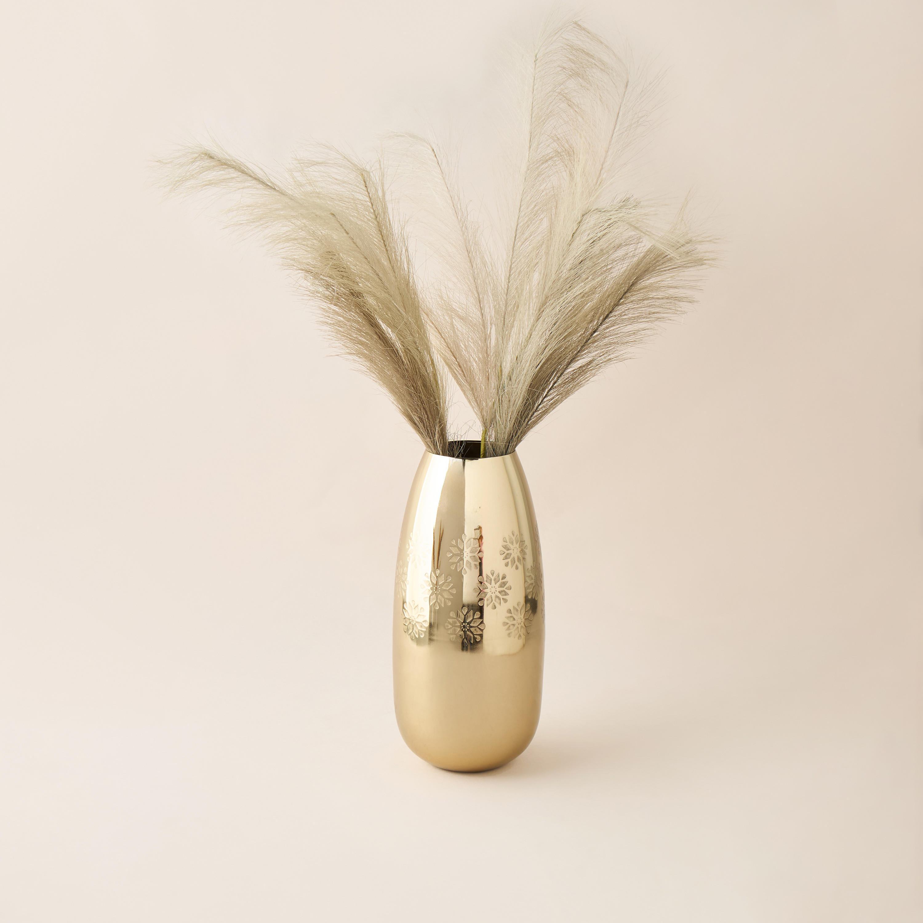 Floral Textured Metallic Vase - 14x8x10 cms-household-decor-vasesandbowls-image-2