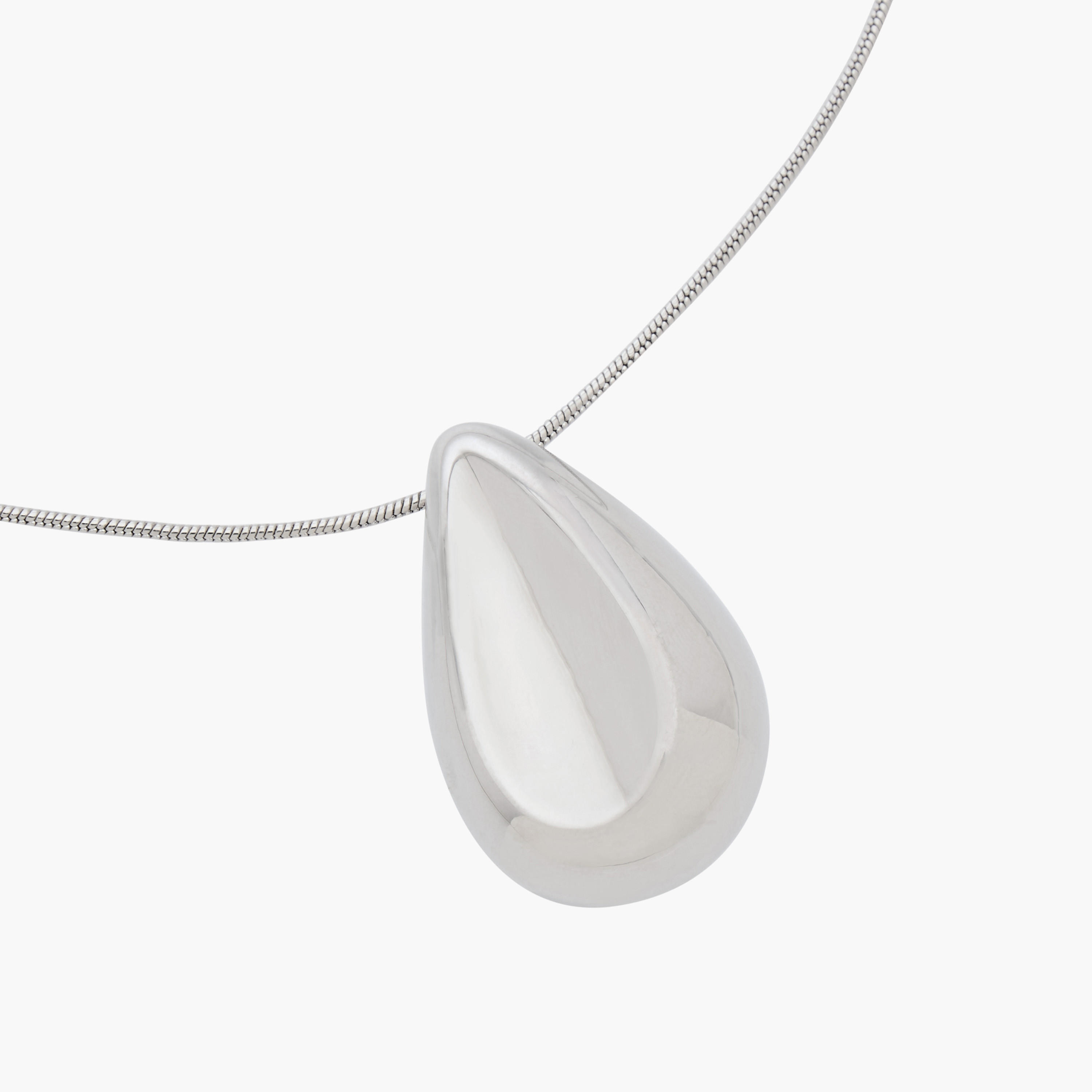 Metallic Necklace with Tear Drop Pendant-women-watchesandjewellery-jewellery-necklacesandpendants-image-4