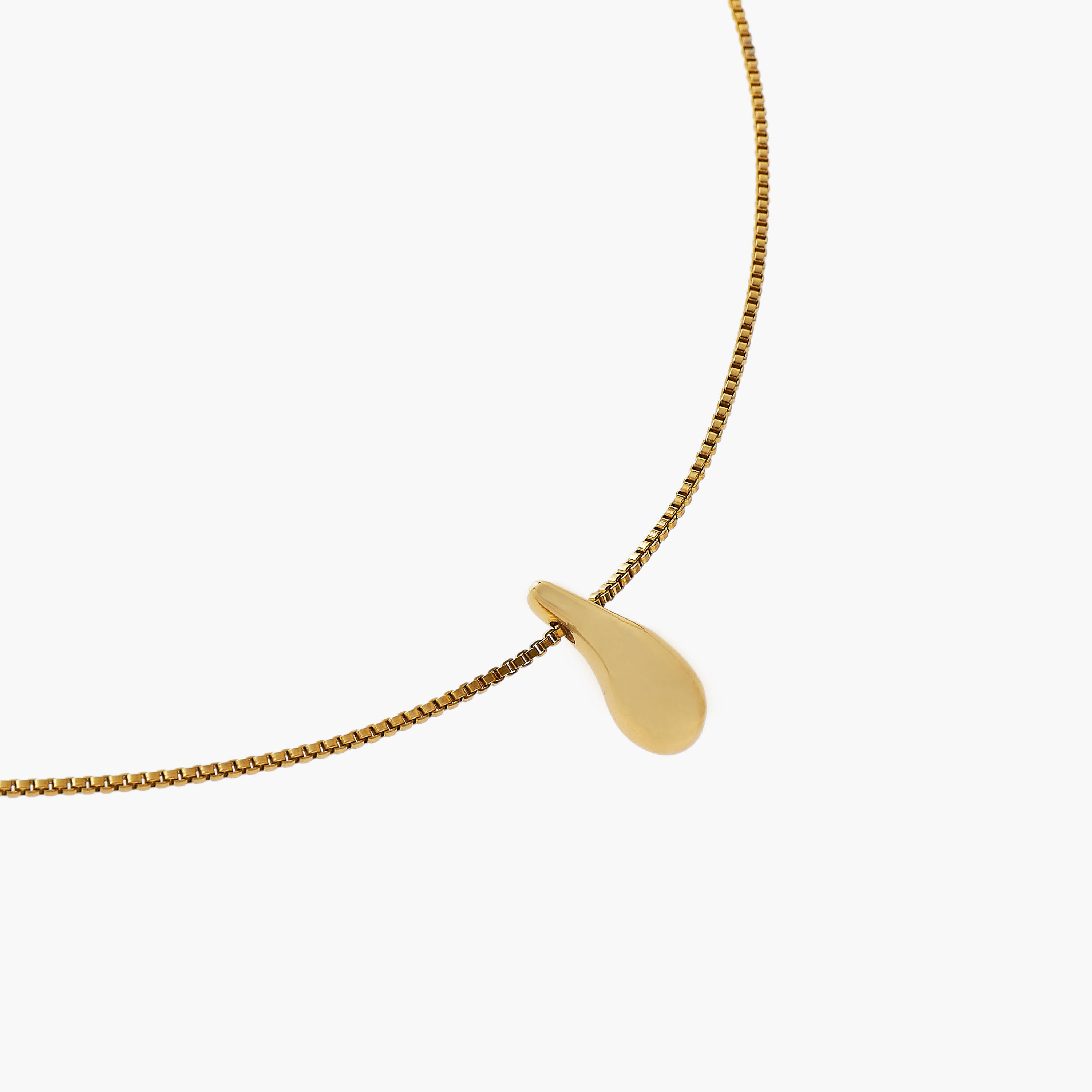 Metal Teardrop Pendant Necklace-women-watchesandjewellery-jewellery-necklacesandpendants-image-2