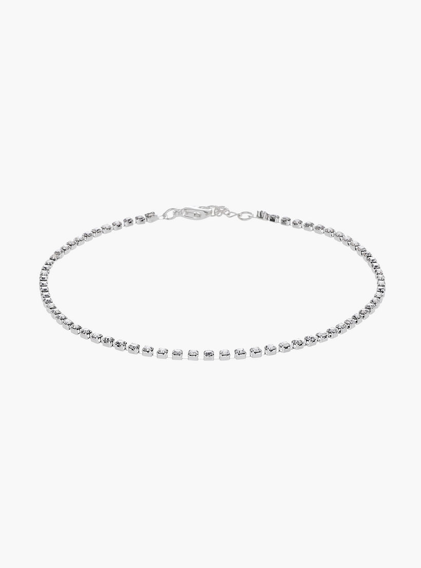 خلاخيل معدن مزينة - عبوة 3 قطع-women-watchesandjewellery-jewellery-anklets-image-2