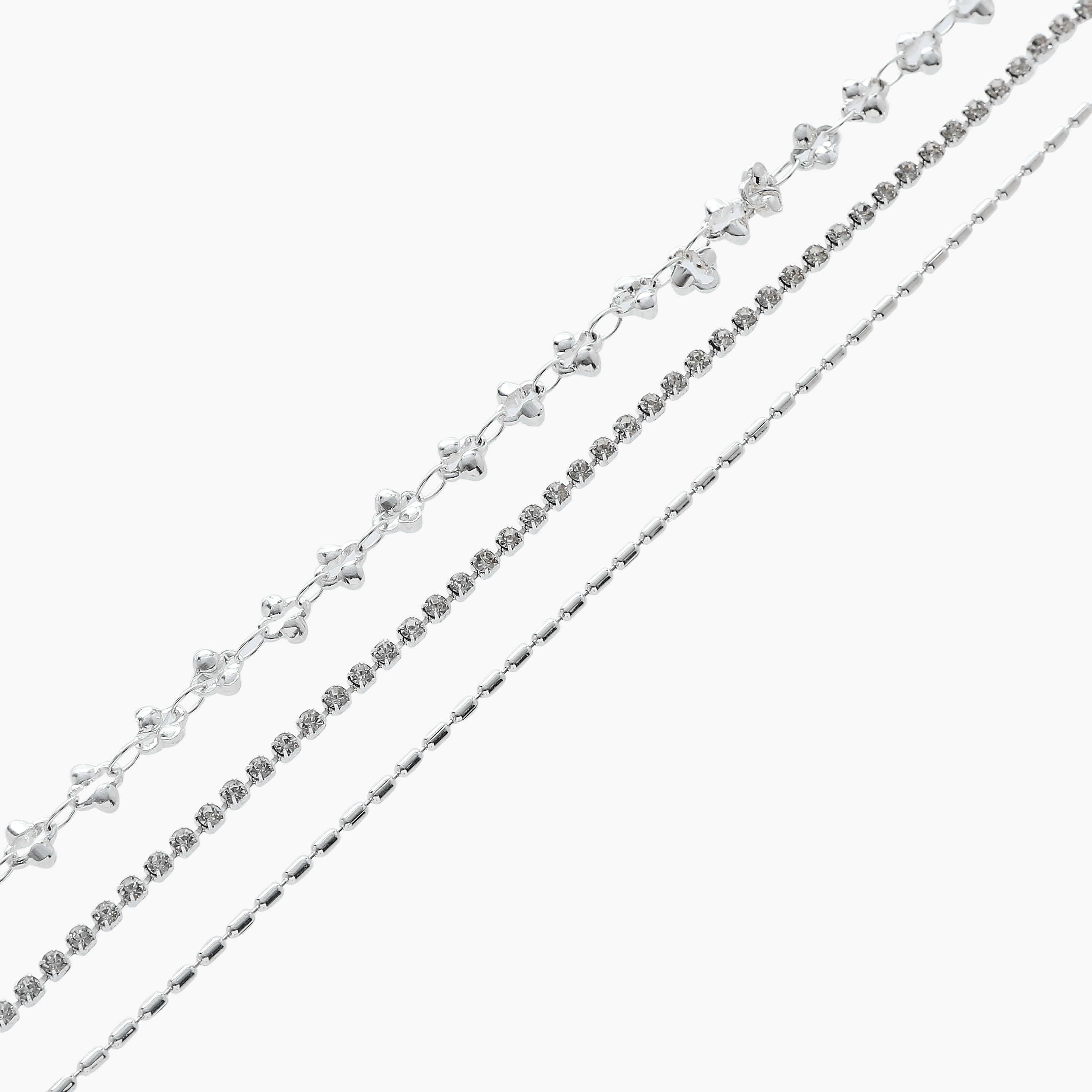 Pack of 3 Metallic Embellished Anklet-women-watchesandjewellery-jewellery-anklets-image-9