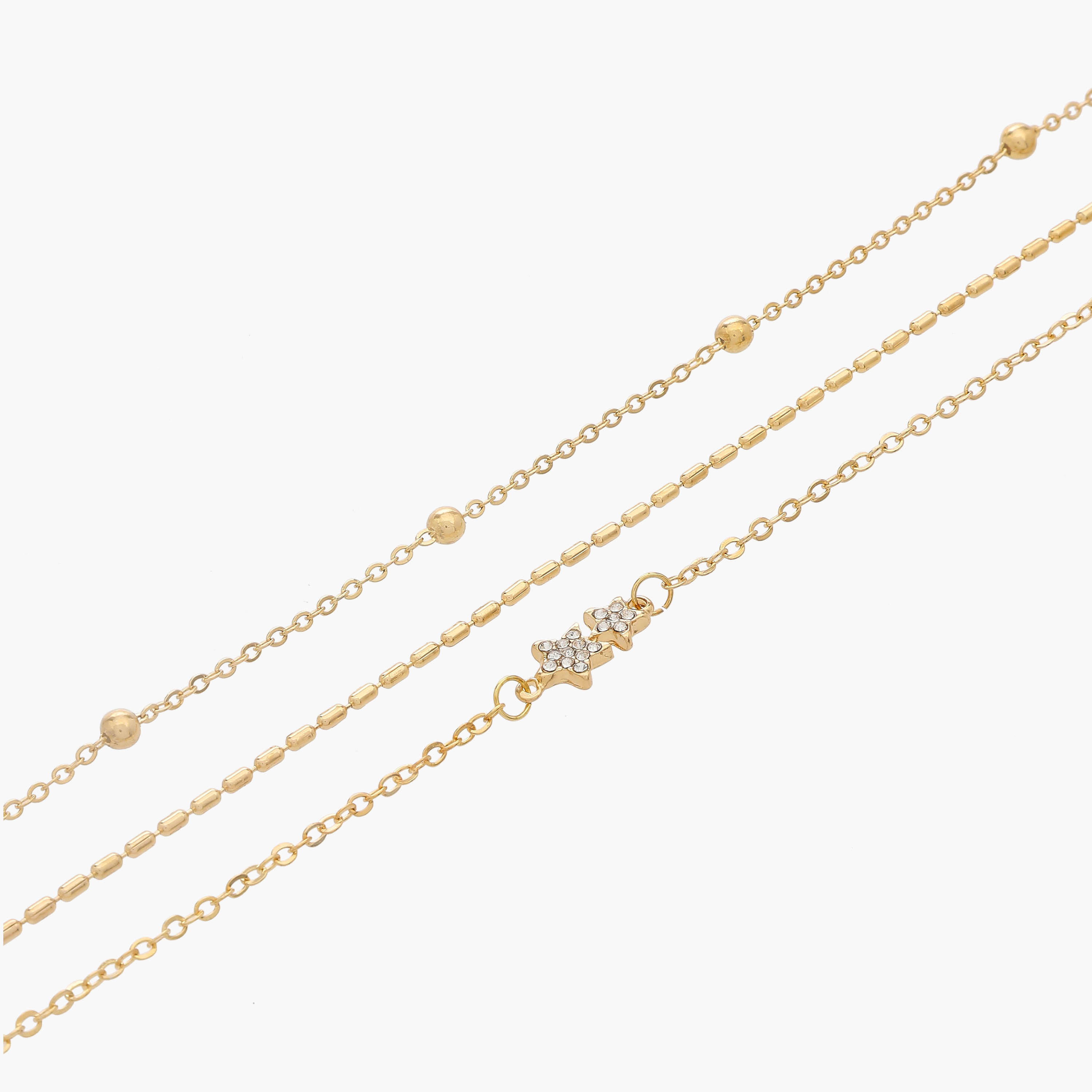 Pack of 3 Gold Tone Assorted Design Anklet-women-watchesandjewellery-jewellery-anklets-image-8