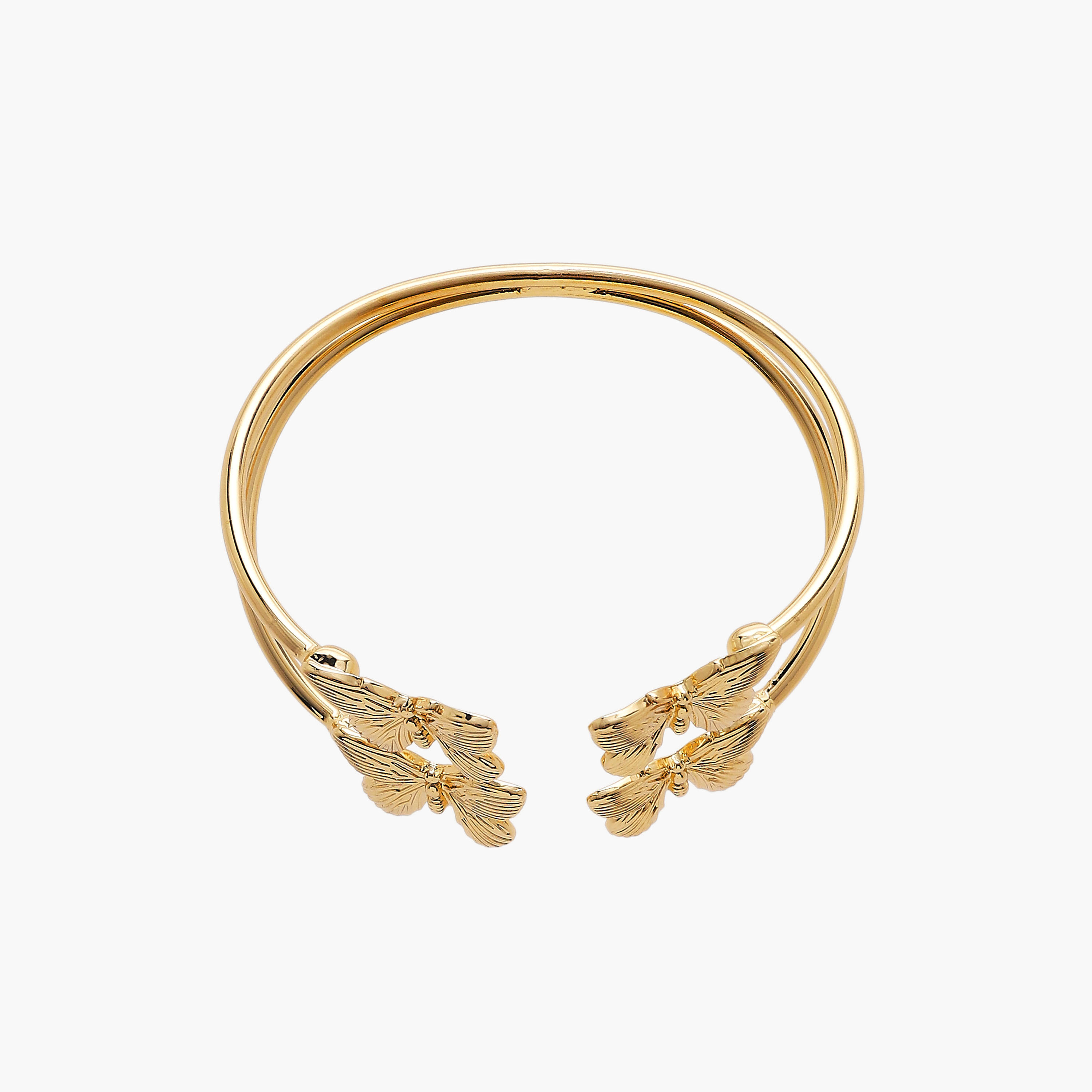Metal Butterfly Accent Cuff Bracelet-women-watchesandjewellery-jewellery-banglesandbracelets-image-2