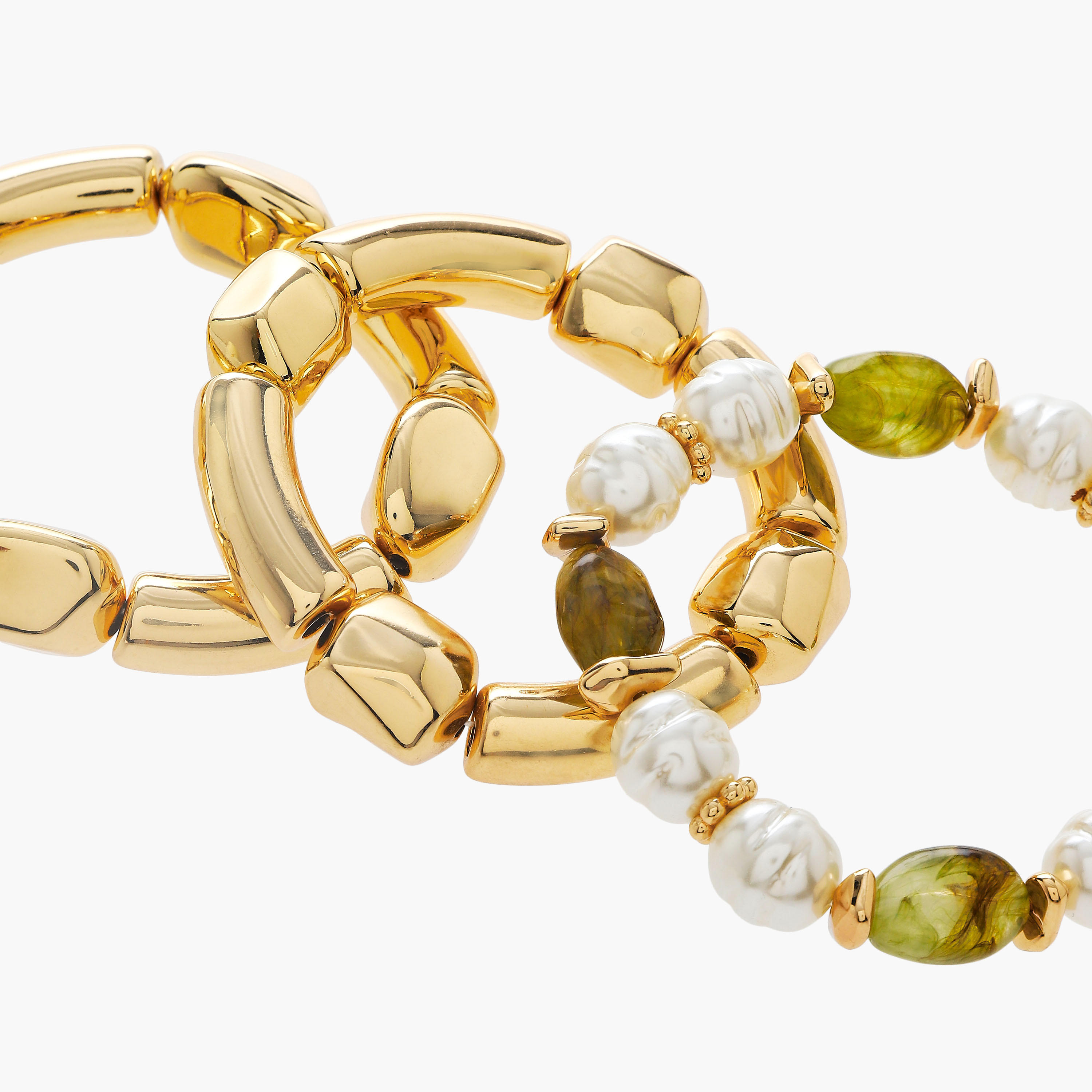 أساور خرز ومعدن - عبوة 3 قطع-women-watchesandjewellery-jewellery-banglesandbracelets-image-8
