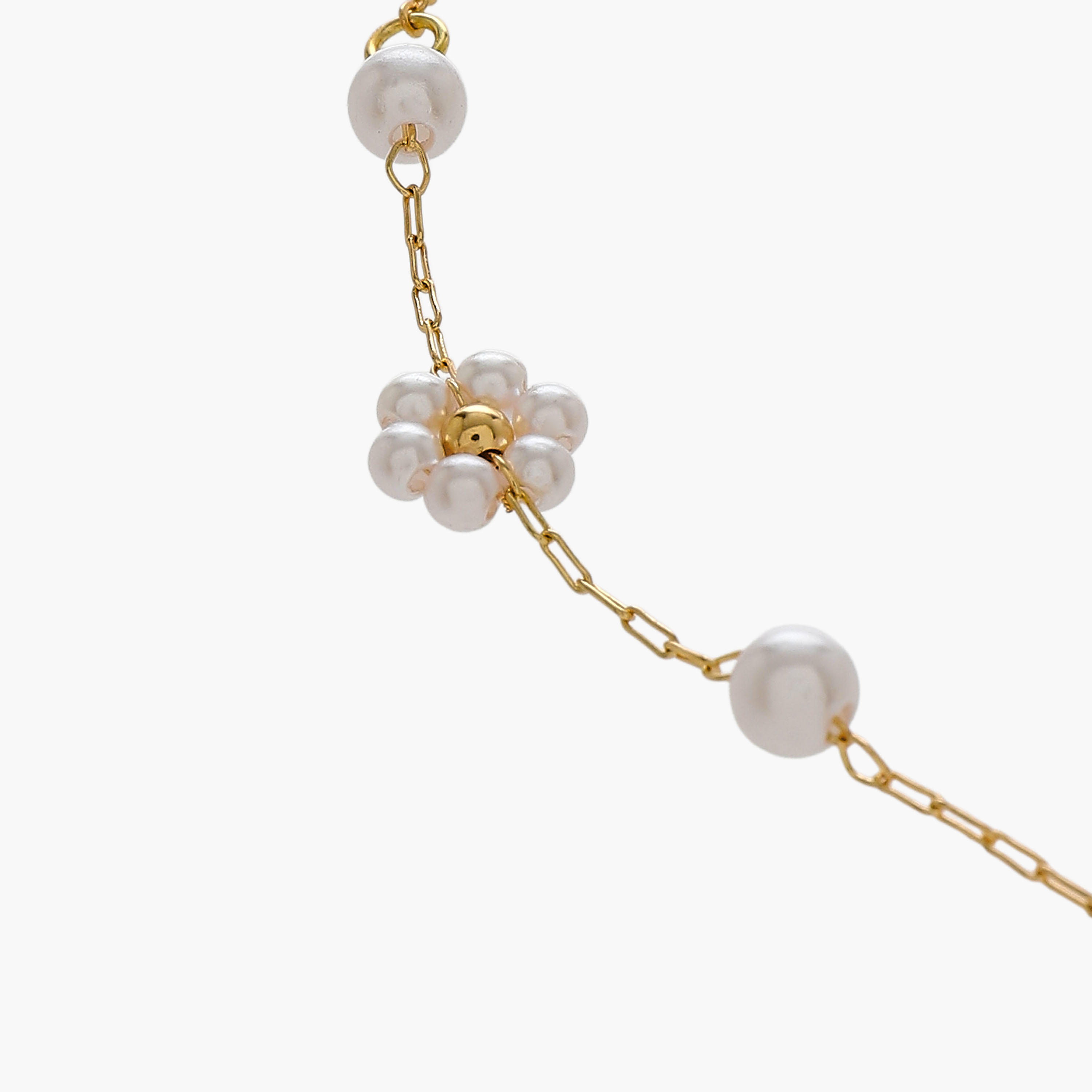 Metal Floral Pearl Embellished Necklace-women-watchesandjewellery-jewellery-necklacesandpendants-image-4
