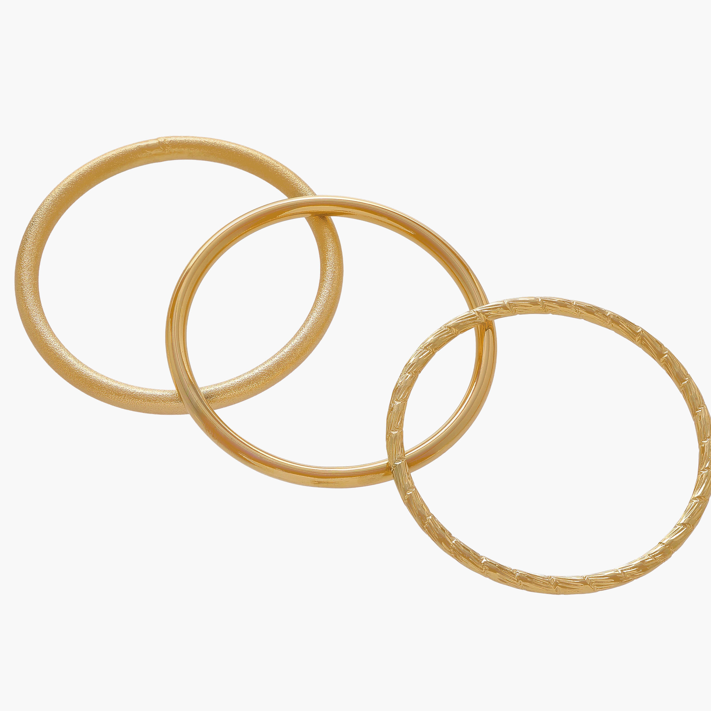أساور معدنية متنوعة - 3 قطع-women-watchesandjewellery-jewellery-banglesandbracelets-image-8