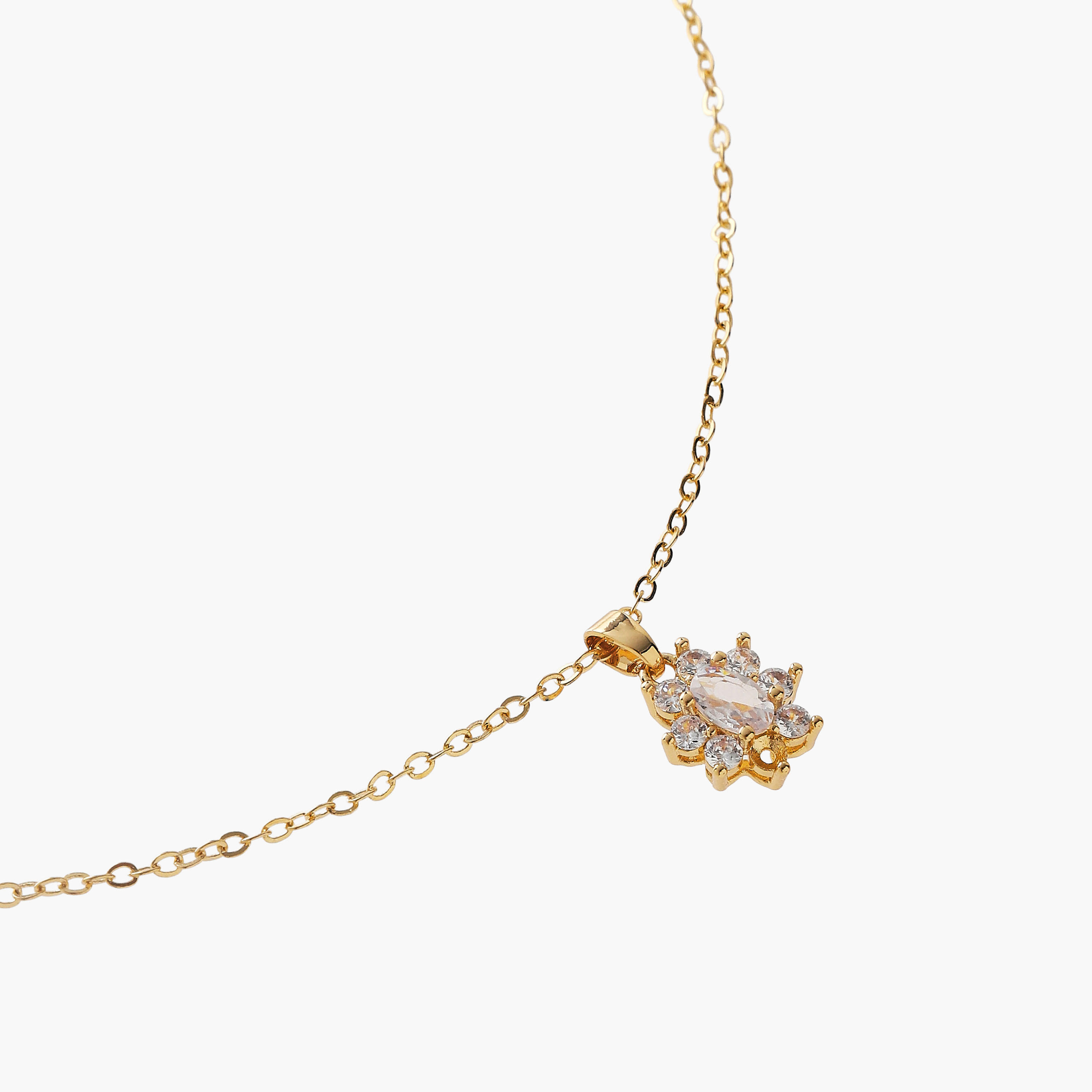 عقد معدني مزين بدلاية-women-watchesandjewellery-jewellery-necklacesandpendants-image-2