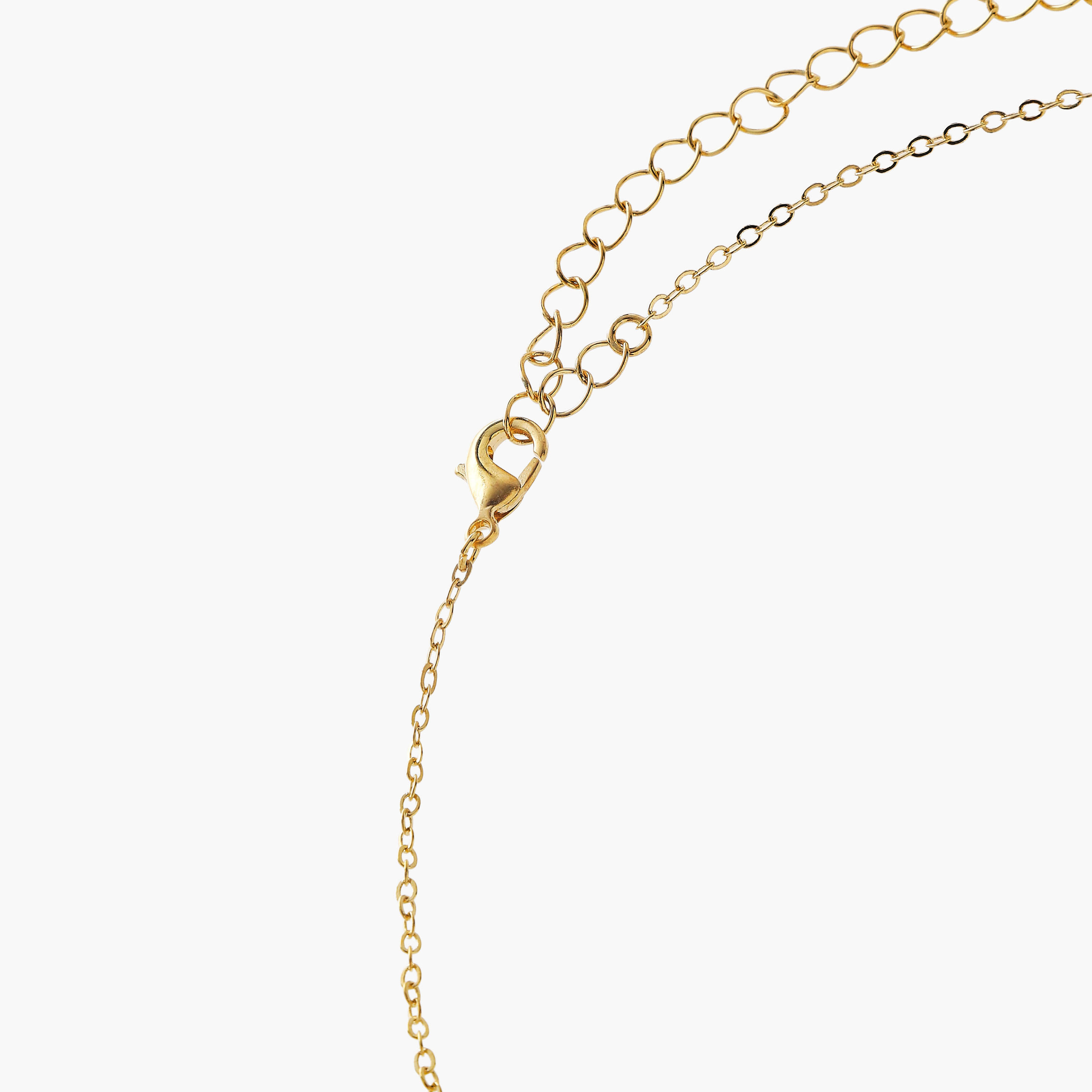 عقد معدني مزين بدلاية-women-watchesandjewellery-jewellery-necklacesandpendants-image-3