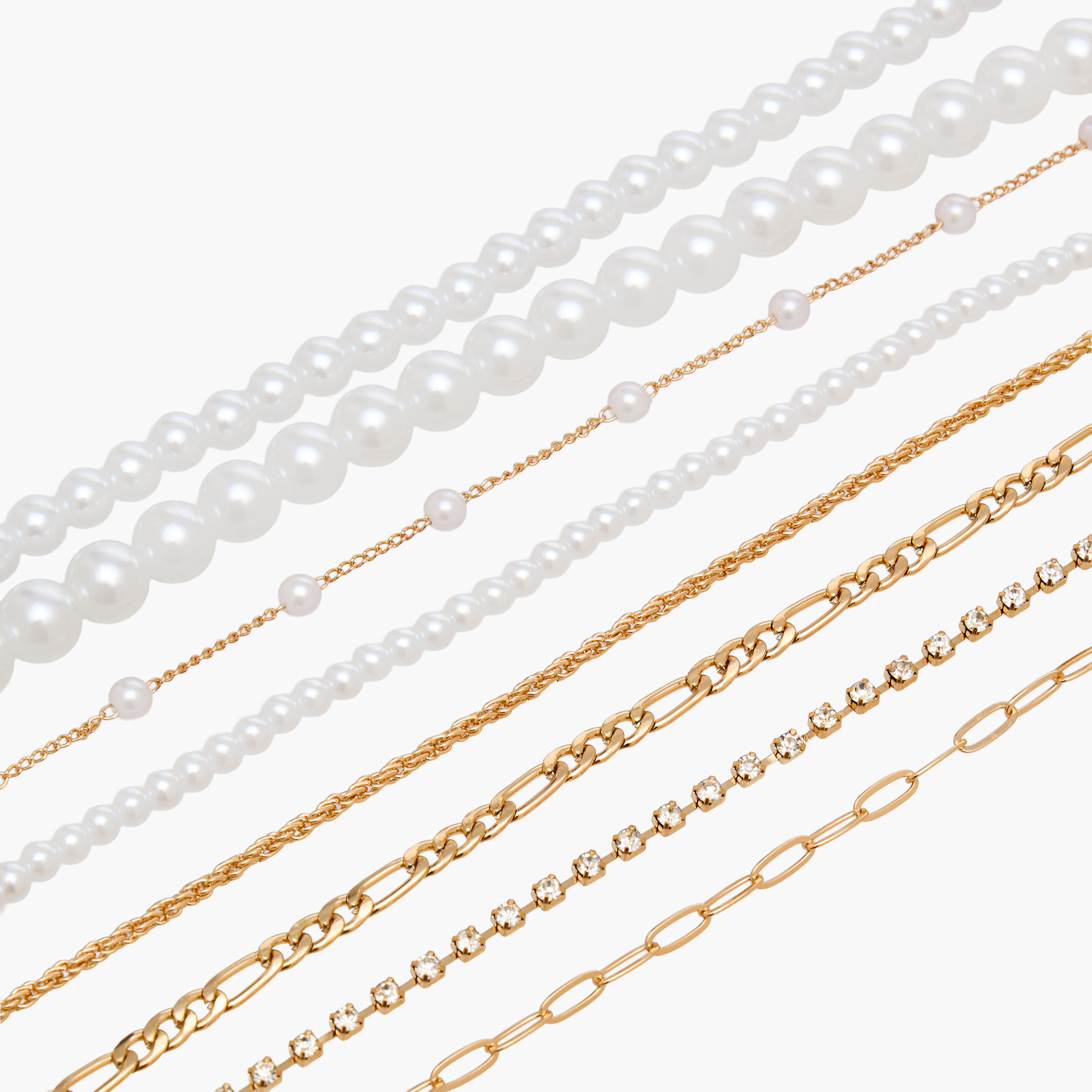 Pack of 8 Metallic Pearl Charm Design Bracelet-women-watchesandjewellery-jewellery-banglesandbracelets-image-19