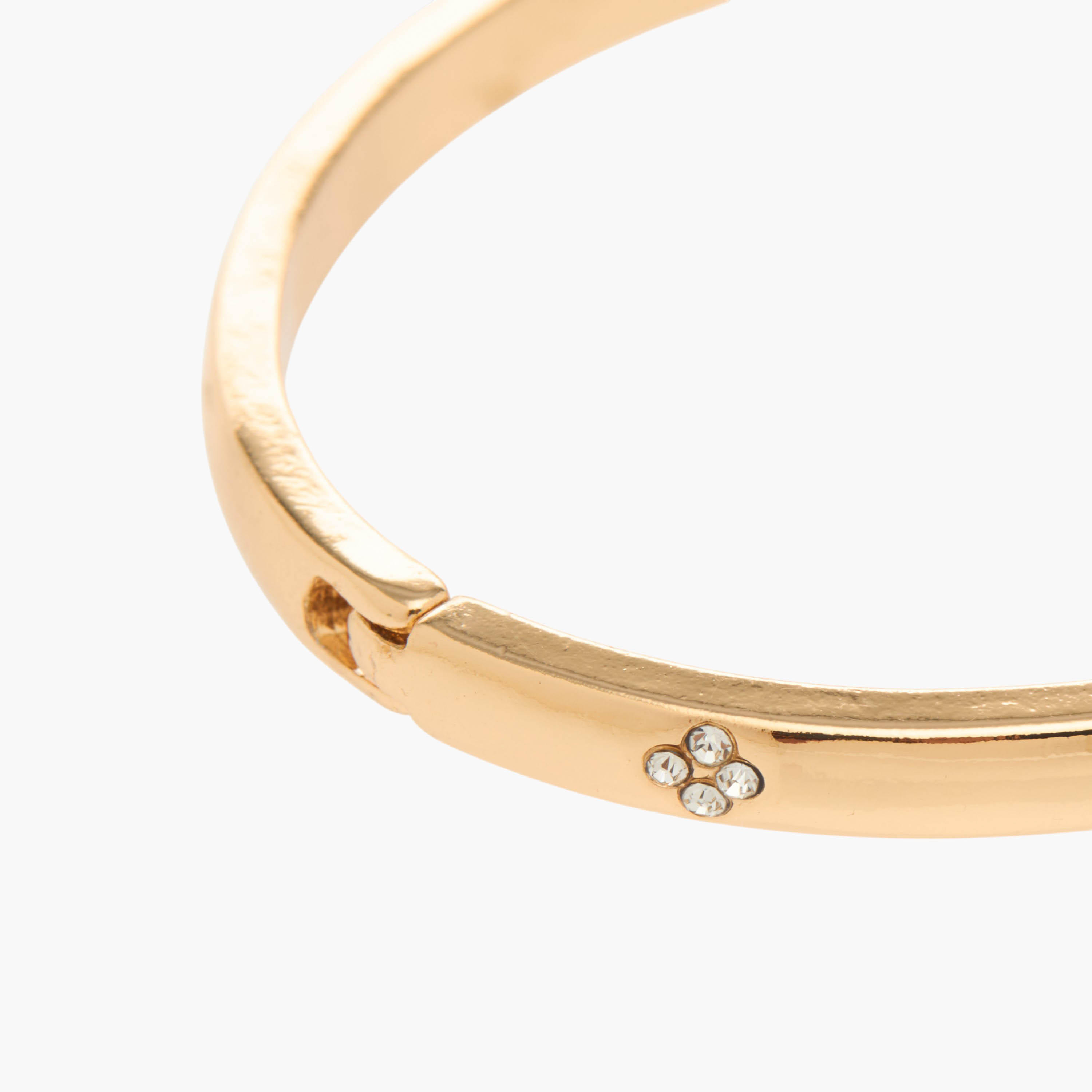 Gold Tone Rhinestone Studded Bangle-women-watchesandjewellery-jewellery-banglesandbracelets-image-4