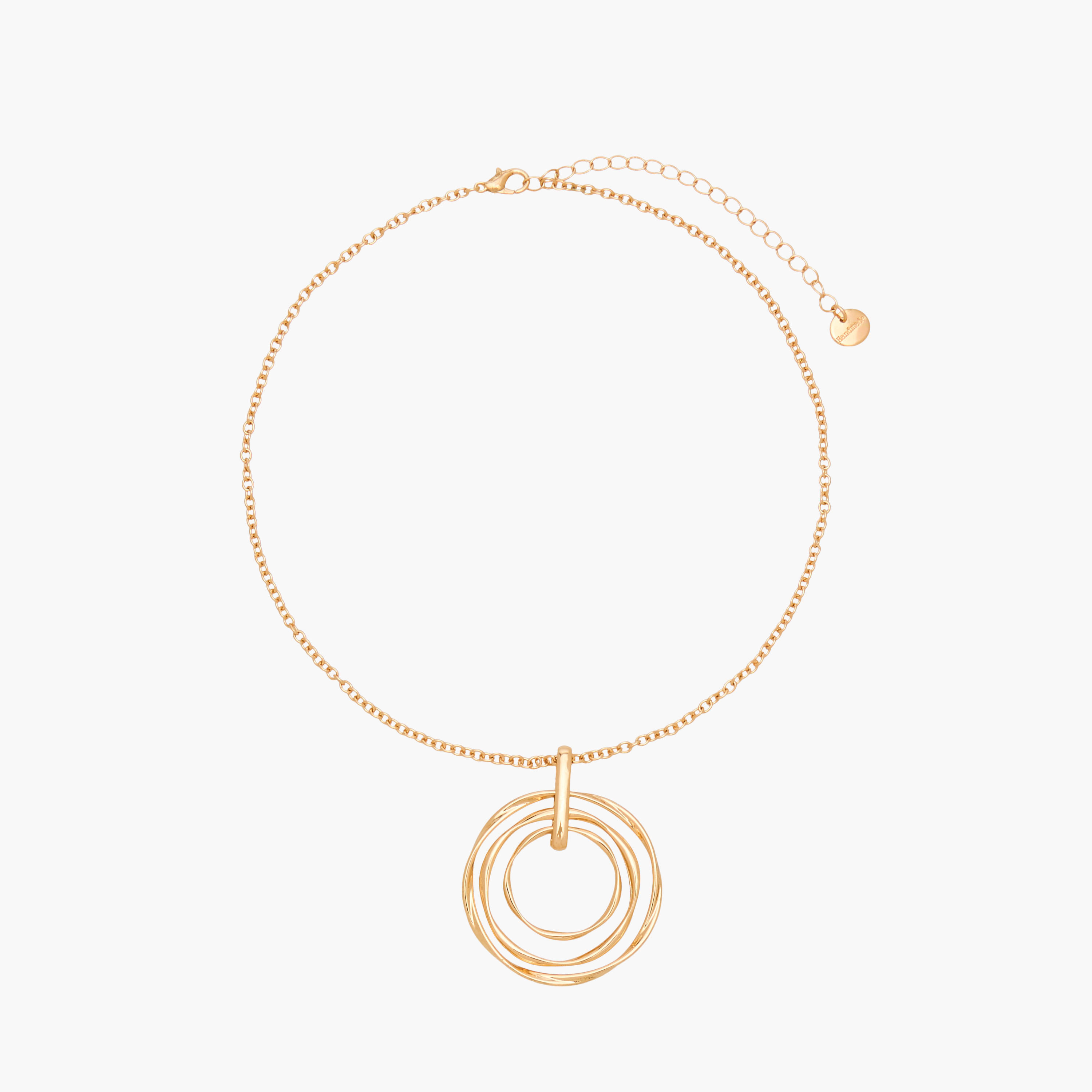 Set of 2 - Concentric Ring Necklace and Earrings-women-watchesandjewellery-jewellery-jewellerysets-image-2