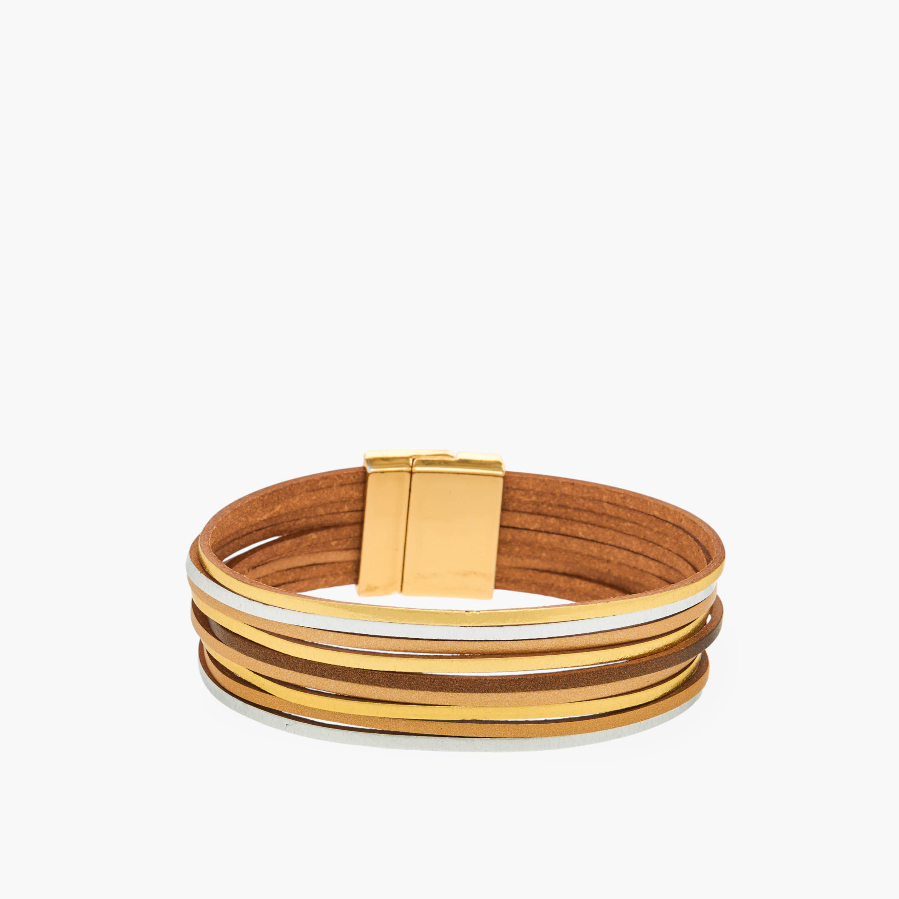Metal Layered Bracelet-women-watchesandjewellery-jewellery-banglesandbracelets-image-2