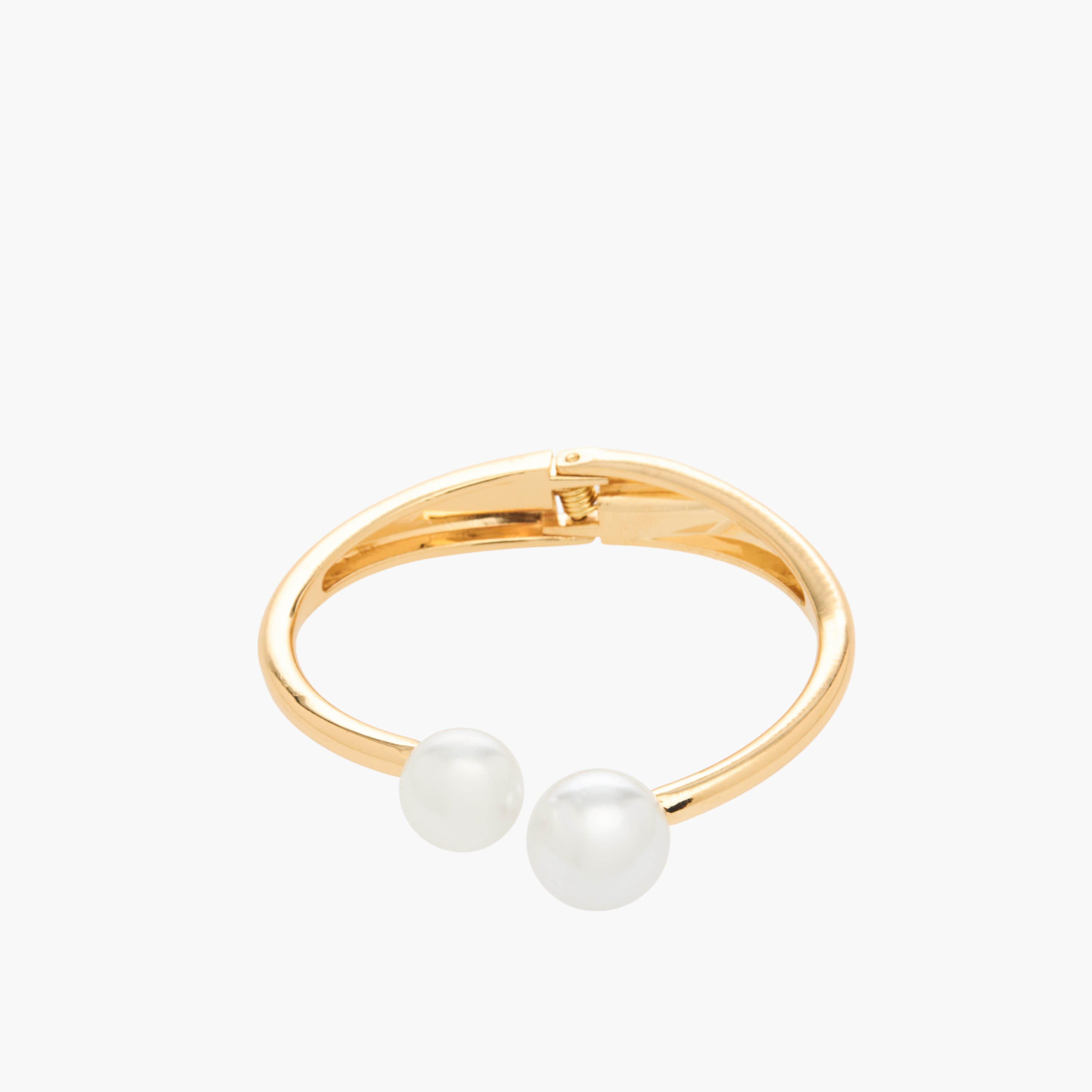 سوار معدن بتزيينات لؤلؤ-women-watchesandjewellery-jewellery-banglesandbracelets-image-2