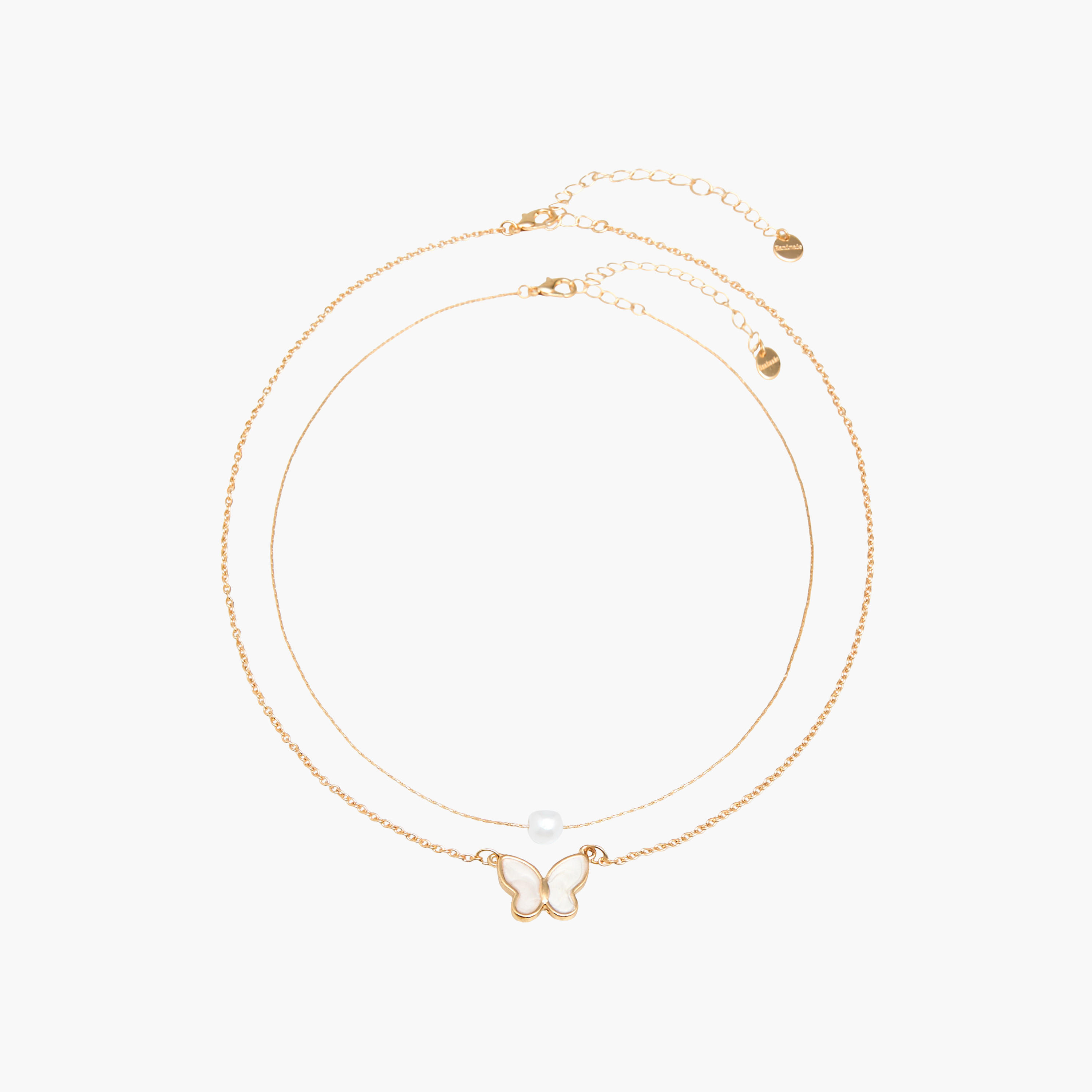 Metal Charm Pendant Necklace - Set of 2-women-watchesandjewellery-jewellery-necklacesandpendants-image-1