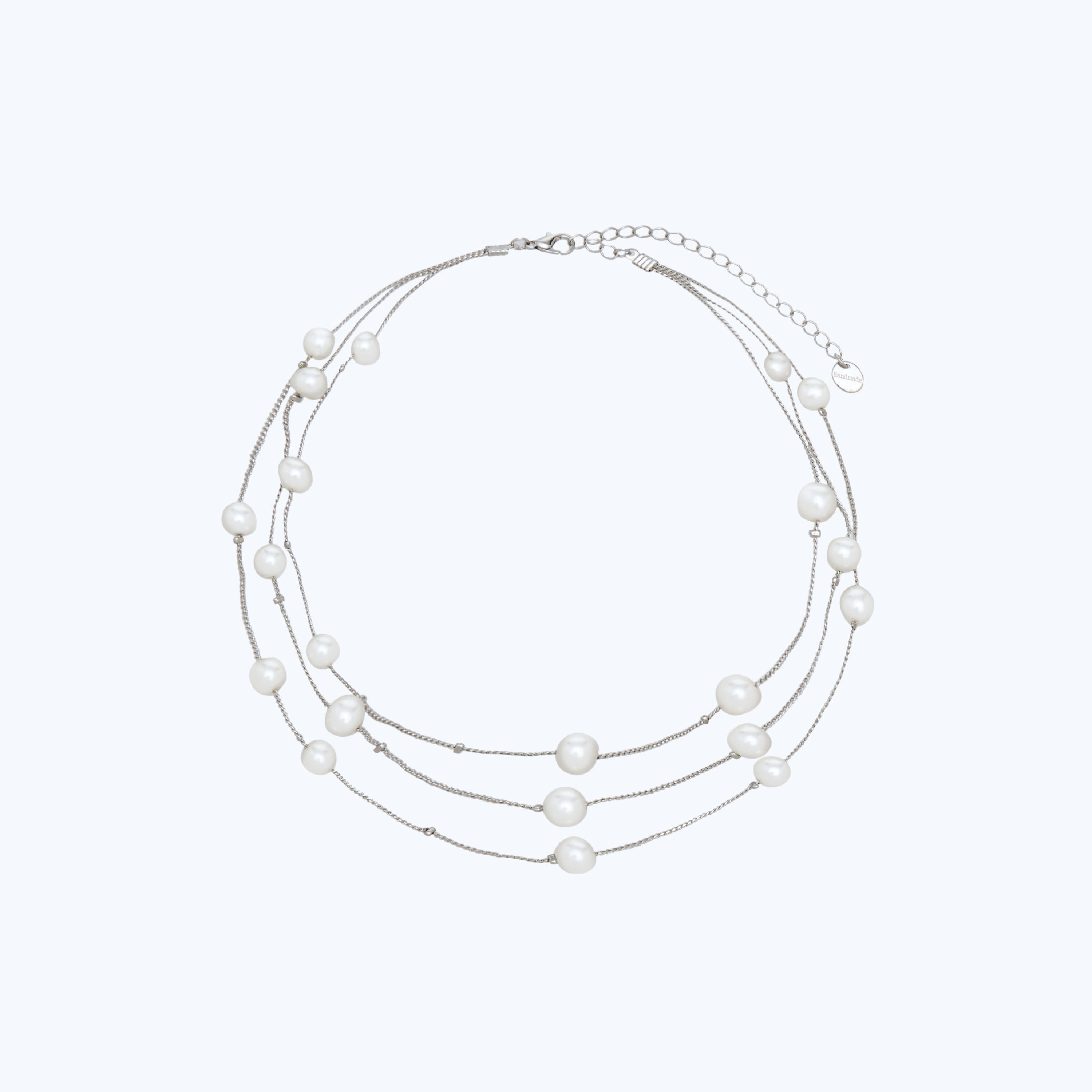 Metallic Pearl Embellished Layered Necklace-women-watchesandjewellery-jewellery-necklacesandpendants-image-1
