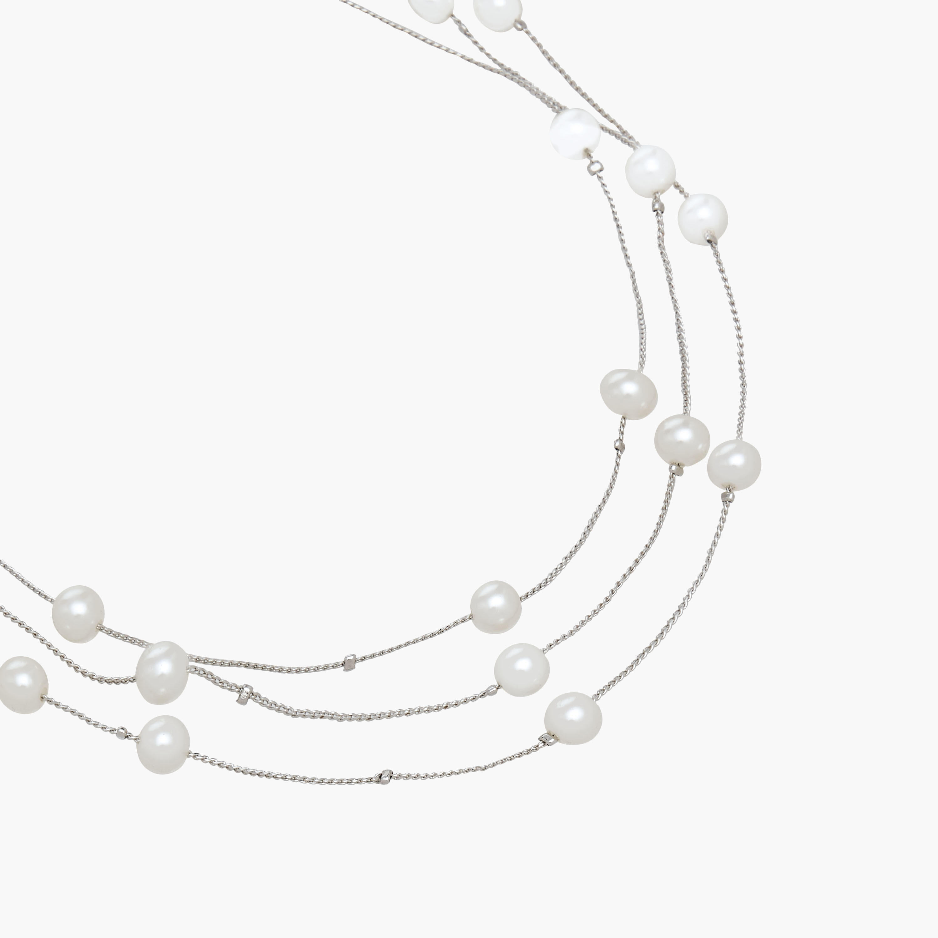 Metallic Pearl Embellished Layered Necklace-women-watchesandjewellery-jewellery-necklacesandpendants-image-2