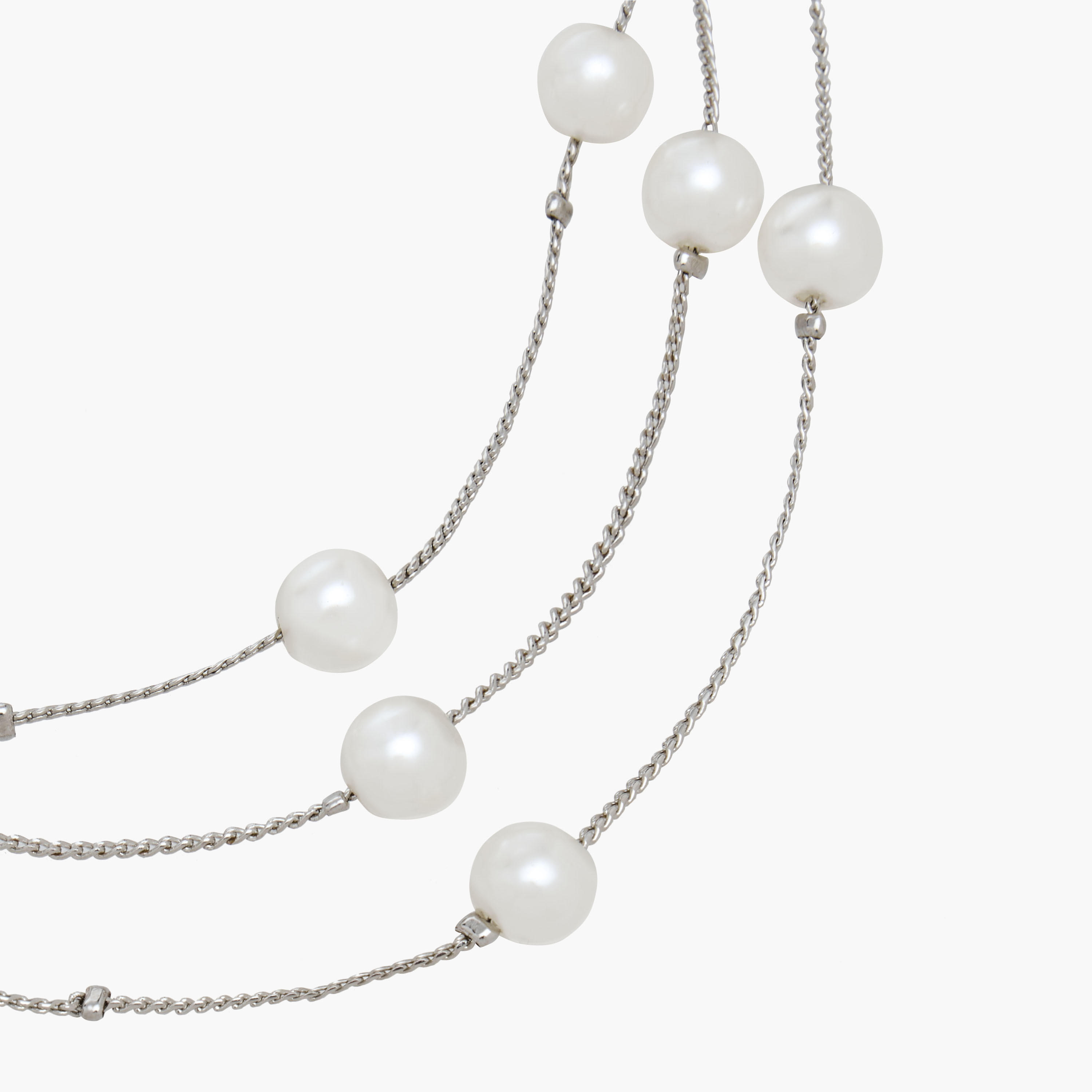 Metallic Pearl Embellished Layered Necklace-women-watchesandjewellery-jewellery-necklacesandpendants-image-4
