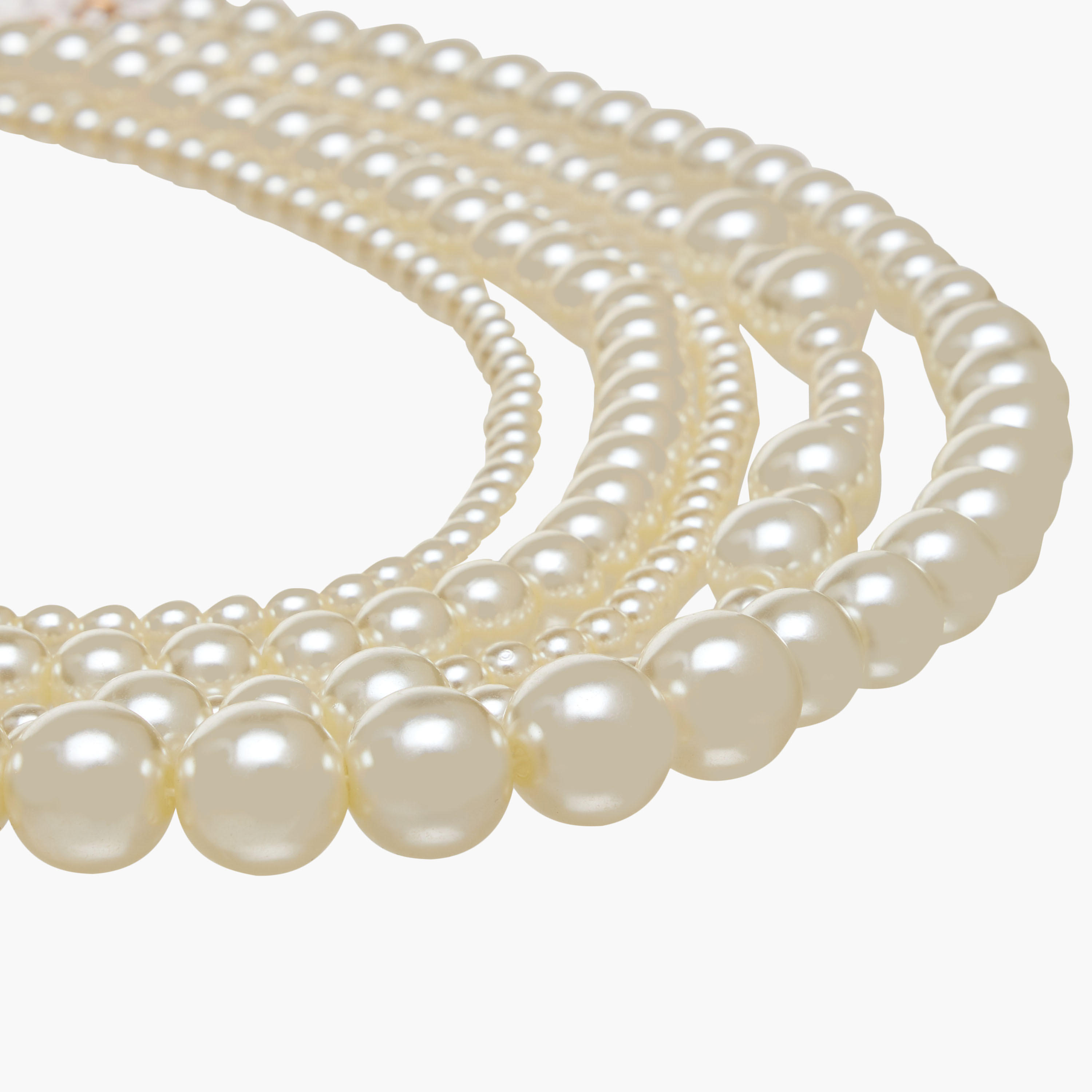 Metal Layered Necklace with Pearls-women-watchesandjewellery-jewellery-necklacesandpendants-image-4