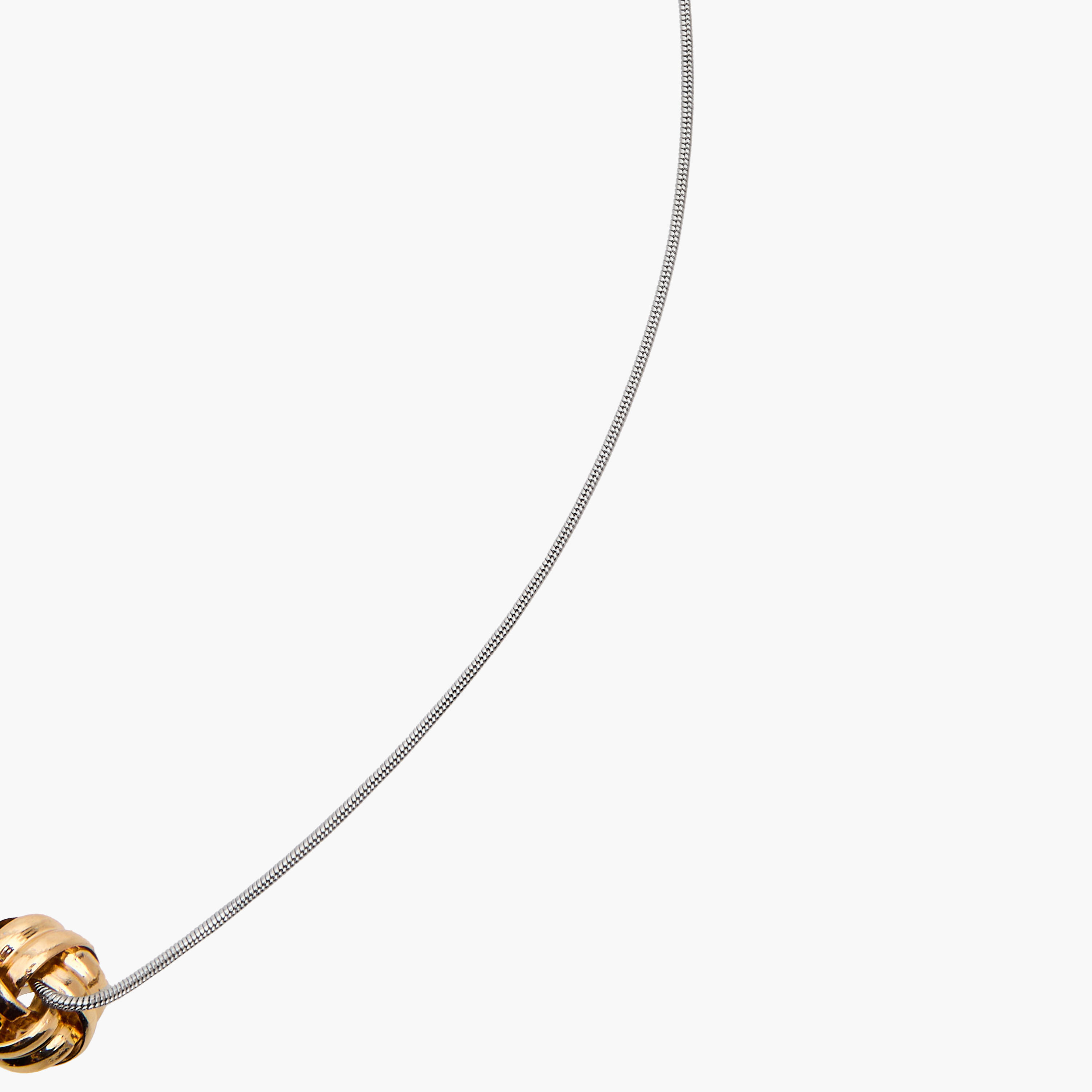 Metallic Knot Pendant Necklace-women-watchesandjewellery-jewellery-necklacesandpendants-image-2