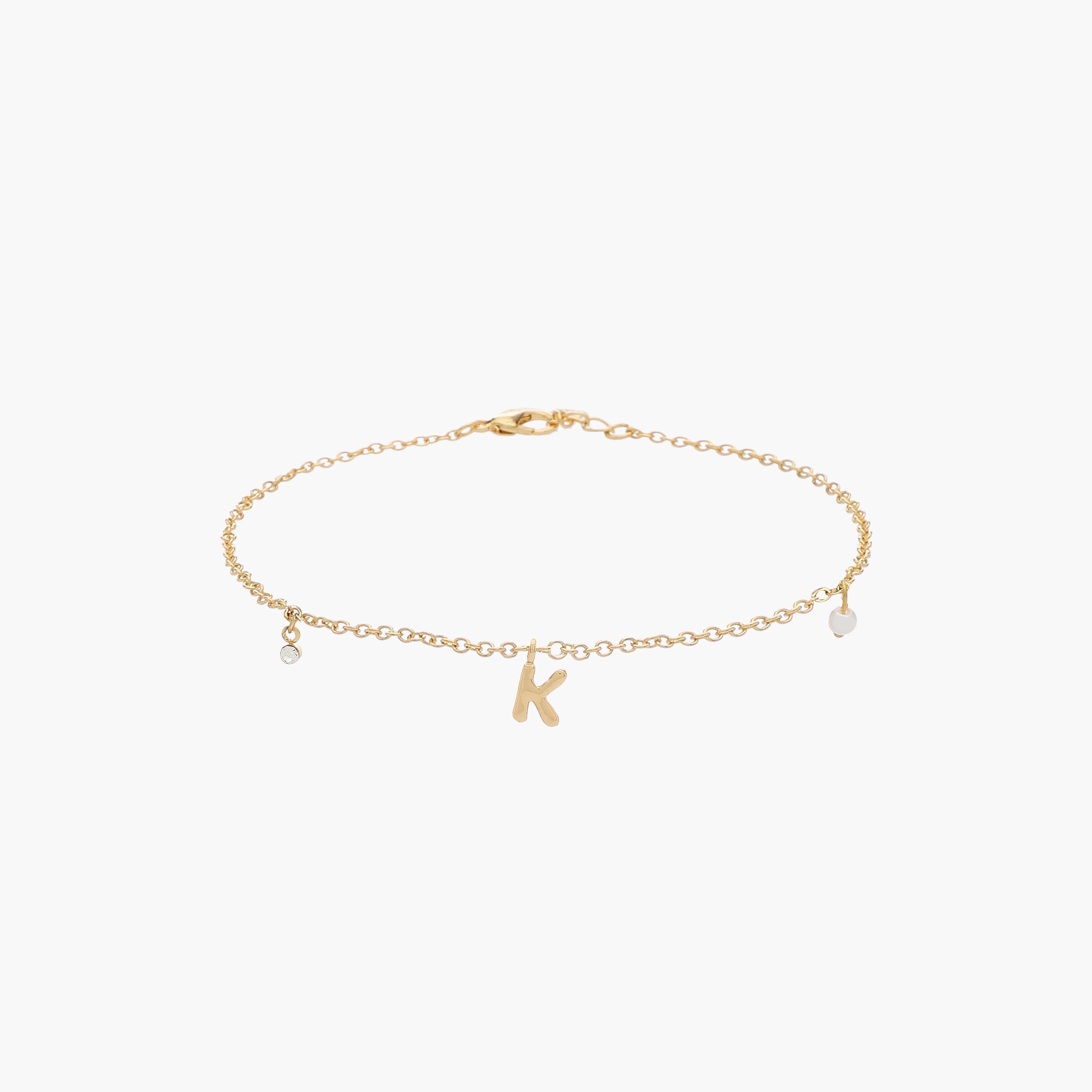 Metal Alphabet Charm Bracelet-women-watchesandjewellery-jewellery-banglesandbracelets-image-1