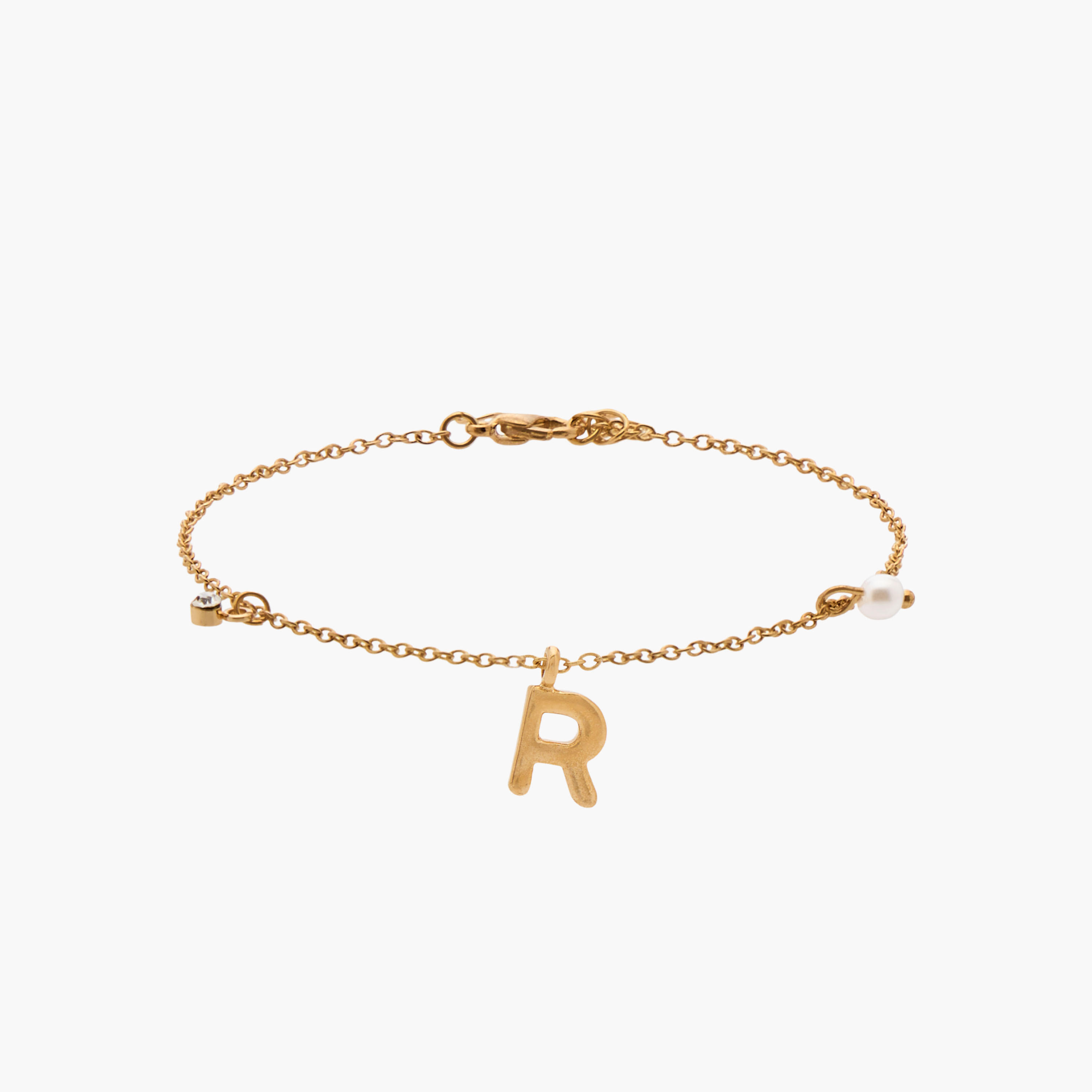 سوار سلسلة ذهبي بدلاية حرف-women-watchesandjewellery-jewellery-banglesandbracelets-image-1