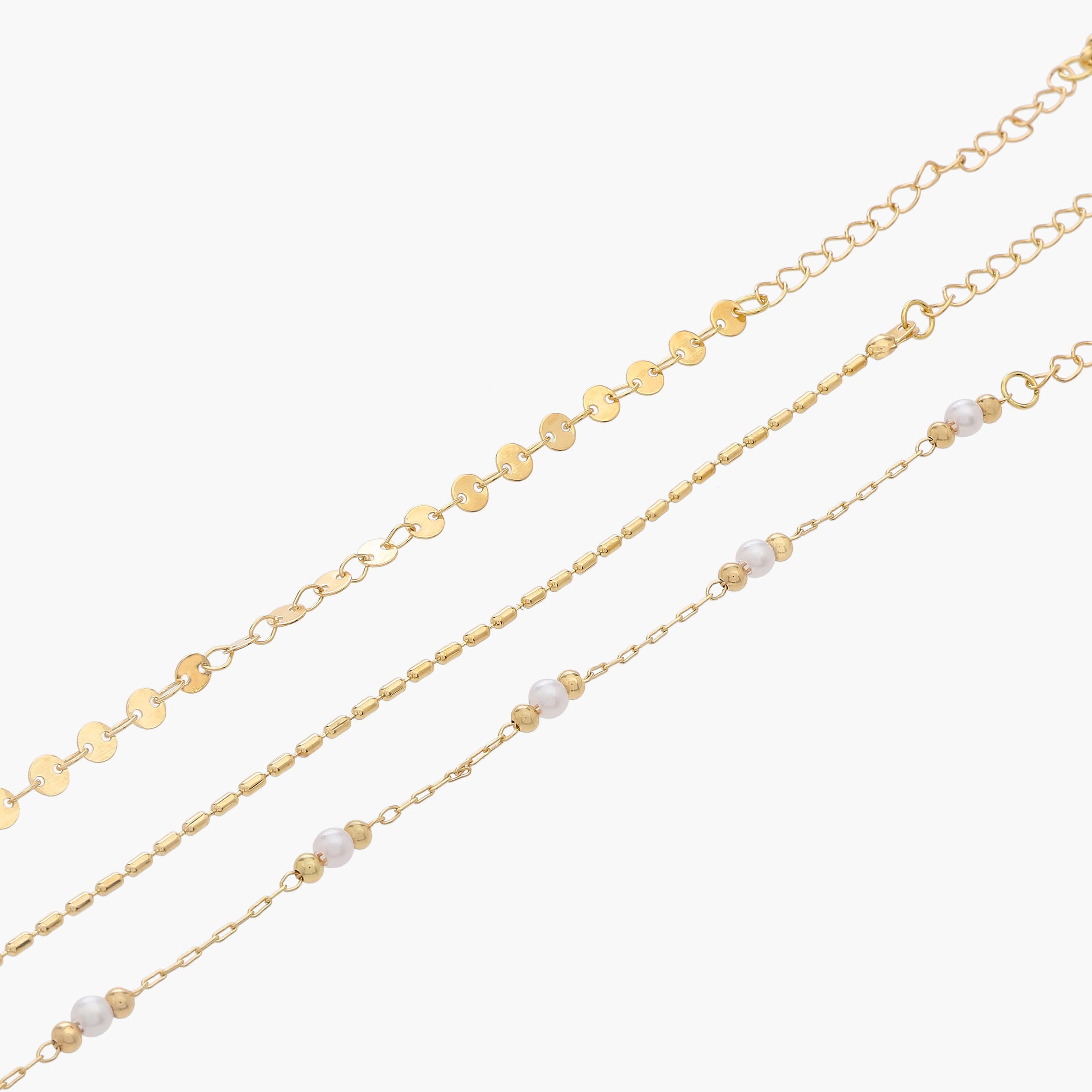 Pack of 3 Gold Tone Assorted Design Anklet-women-watchesandjewellery-jewellery-anklets-image-8