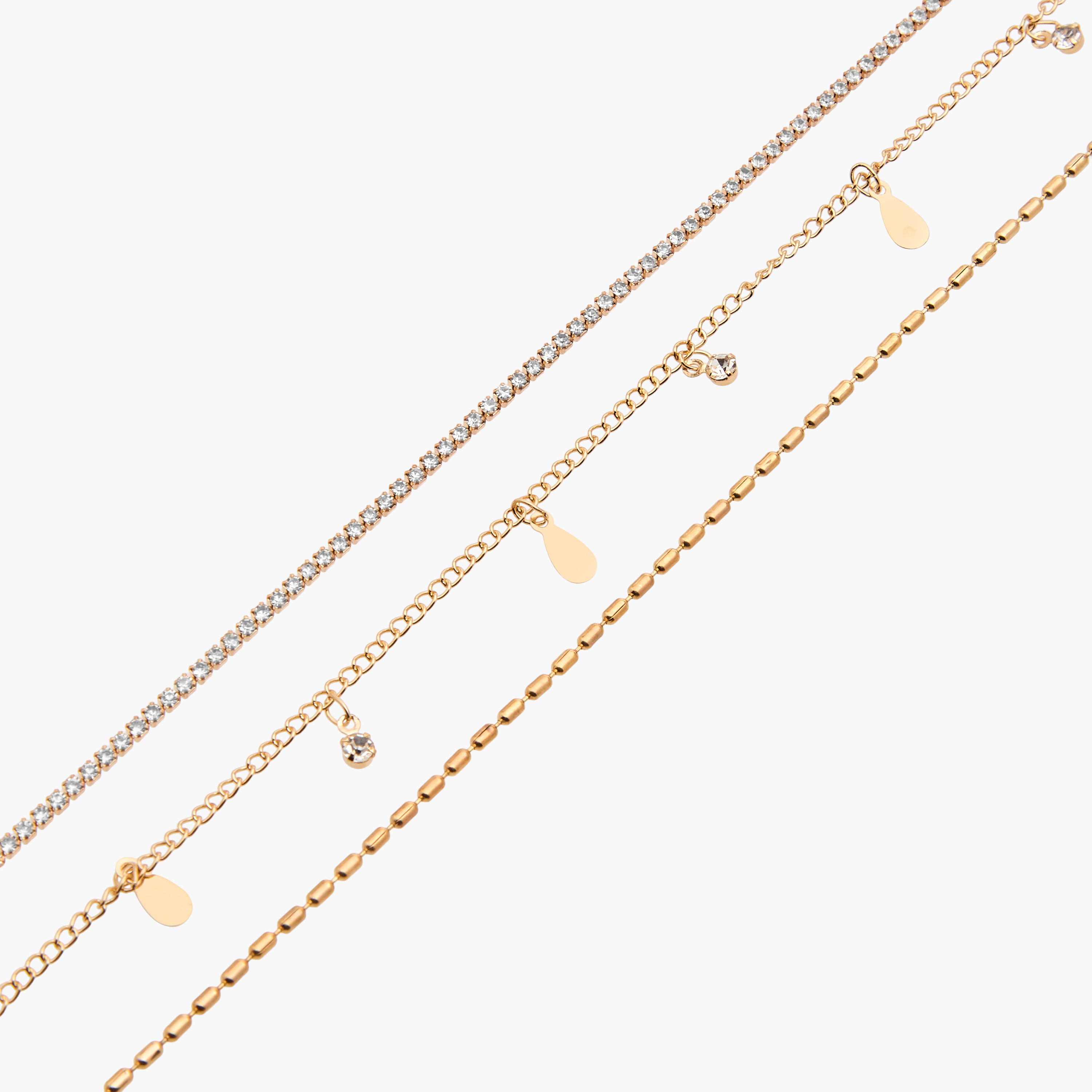 Pack of 3 Gold Plated Embellished Anklet-women-watchesandjewellery-jewellery-anklets-image-6