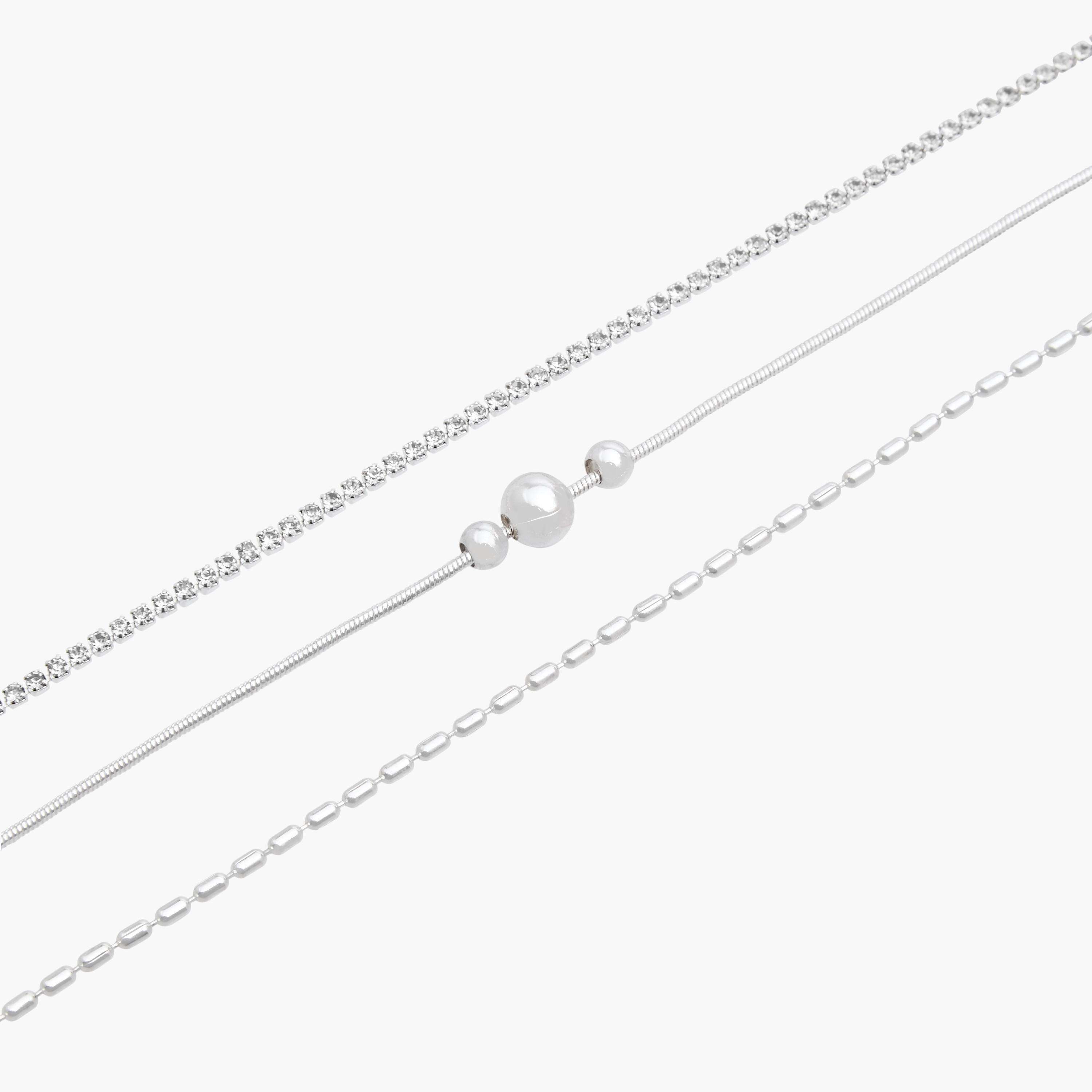 Pack of 3 Silver Plated Embellished Anklet-women-watchesandjewellery-jewellery-anklets-image-6